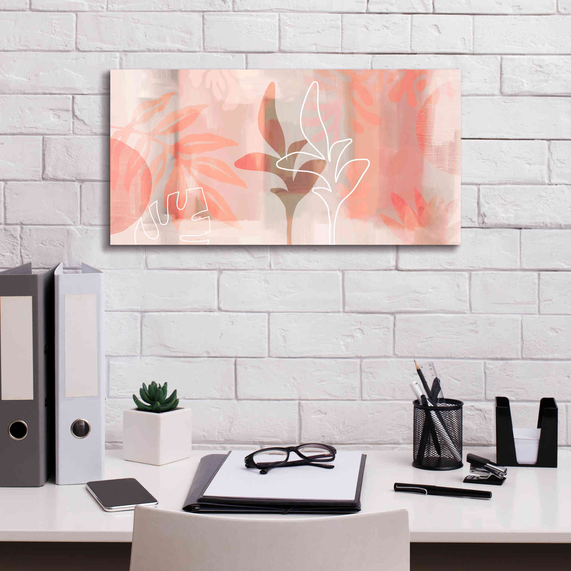 'Plantas Bonitas' by Andrea Haase Giclee Canvas Wall Art,24 x 12