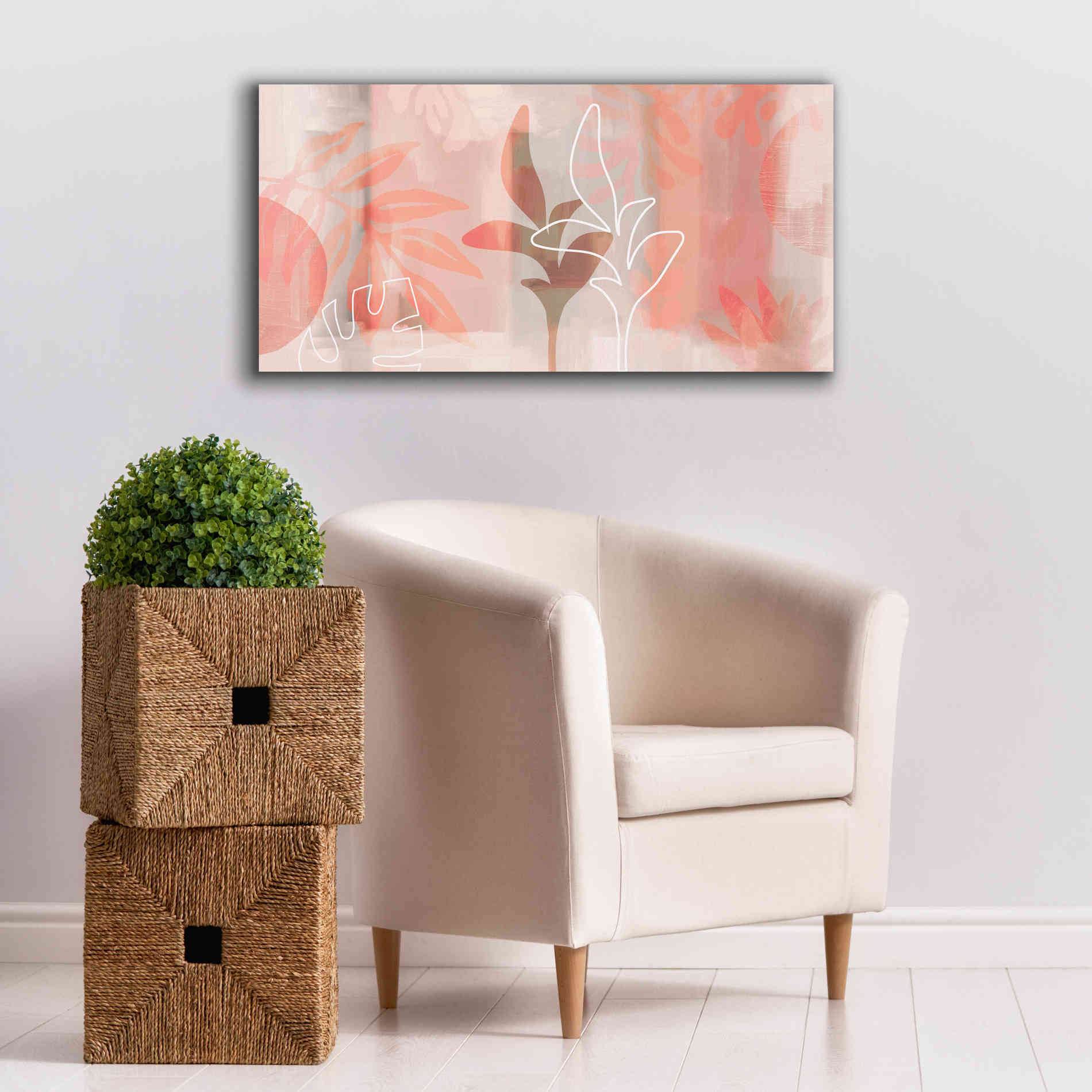 'Plantas Bonitas' by Andrea Haase Giclee Canvas Wall Art,40 x 20