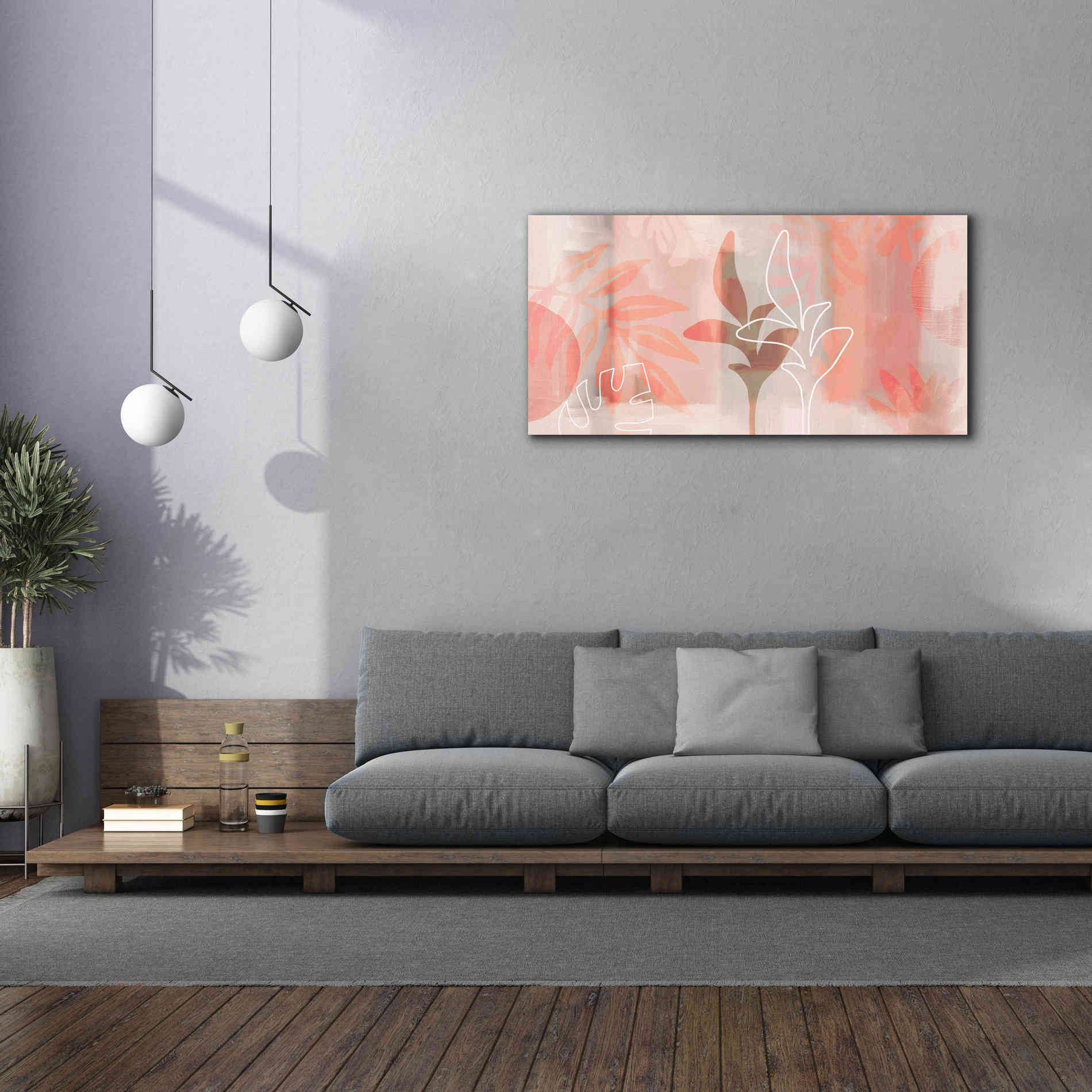 'Plantas Bonitas' by Andrea Haase Giclee Canvas Wall Art,60 x 30