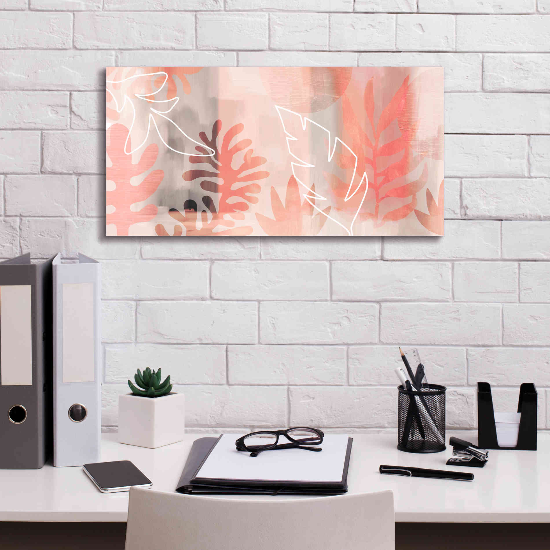 'Plantas Tropicales' by Andrea Haase Giclee Canvas Wall Art,24 x 12