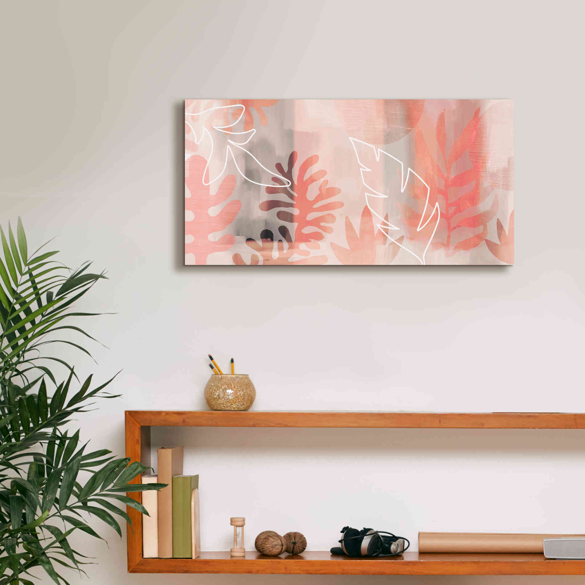'Plantas Tropicales' by Andrea Haase Giclee Canvas Wall Art,24 x 12