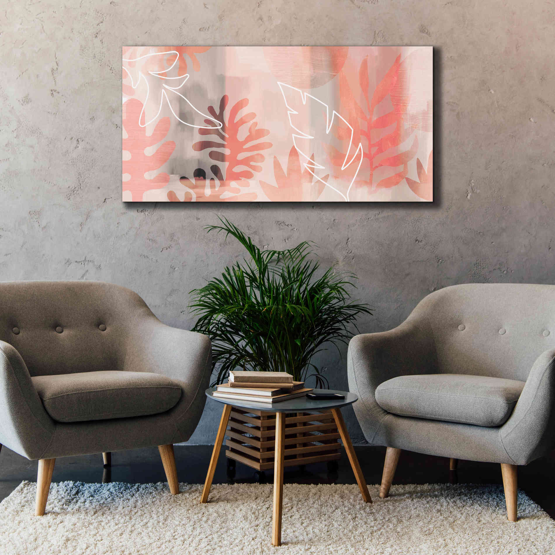 'Plantas Tropicales' by Andrea Haase Giclee Canvas Wall Art,60 x 30