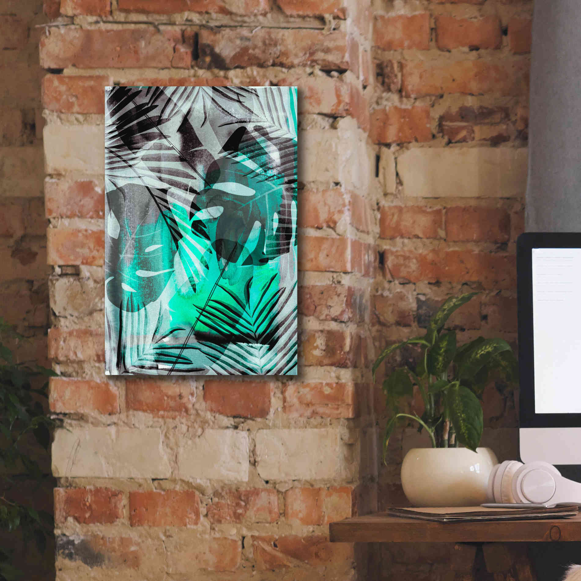 'Exotic Adventure Green' by Andrea Haase Giclee Canvas Wall Art,12 x 18