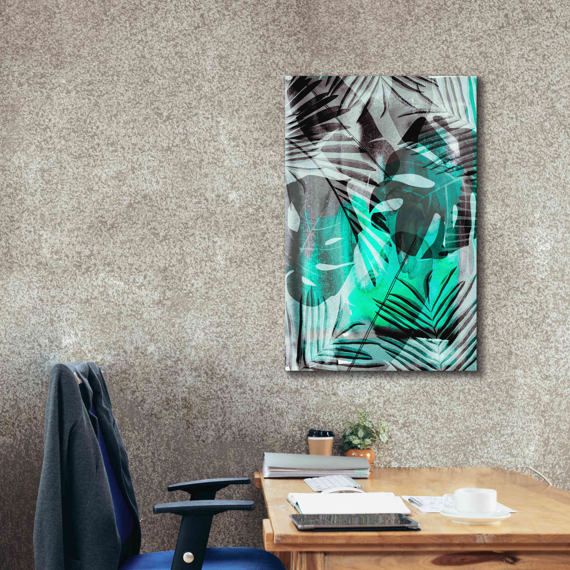 'Exotic Adventure Green' by Andrea Haase Giclee Canvas Wall Art,26 x 40