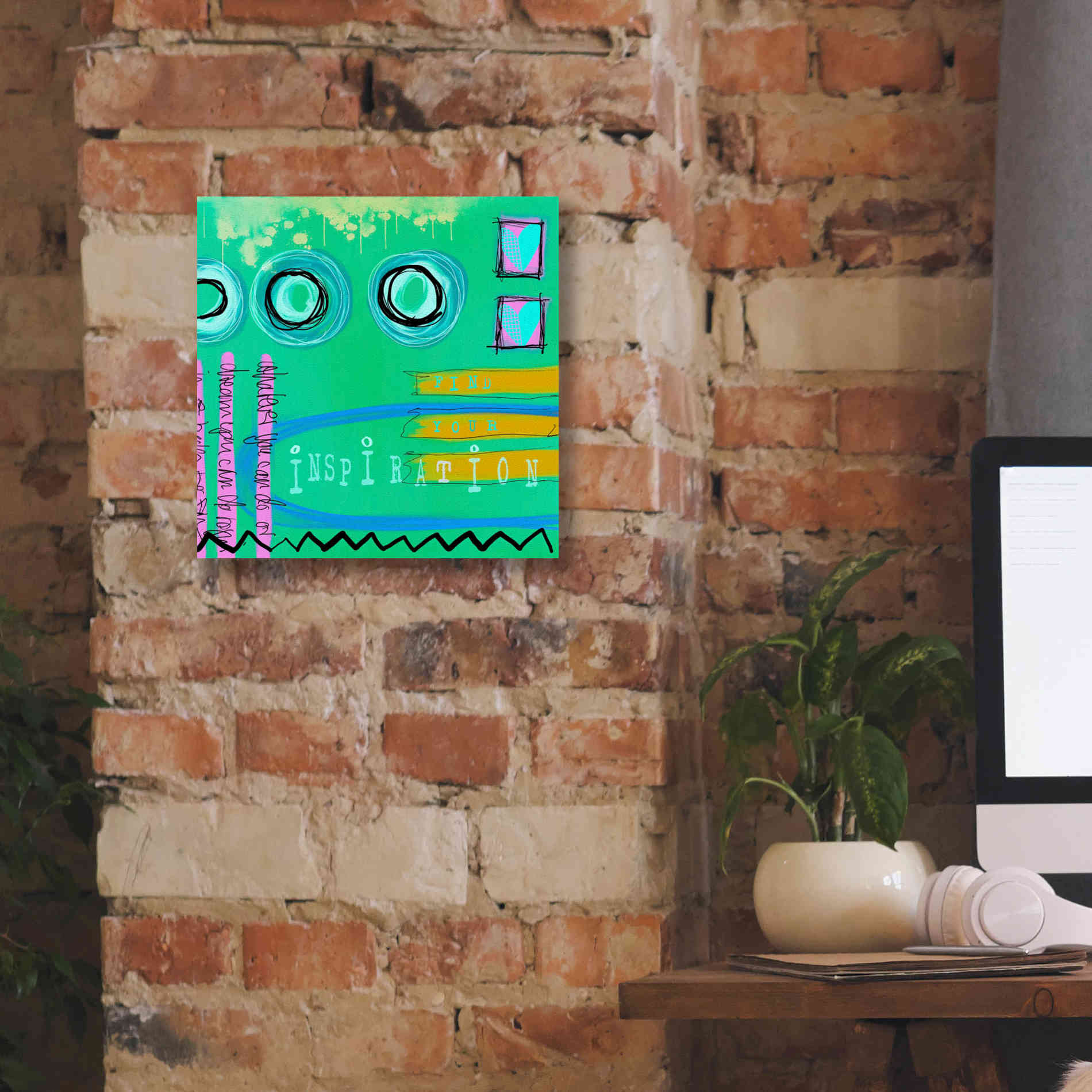 'Abstract Inspiration' by Andrea Haase Giclee Canvas Wall Art,12 x 12