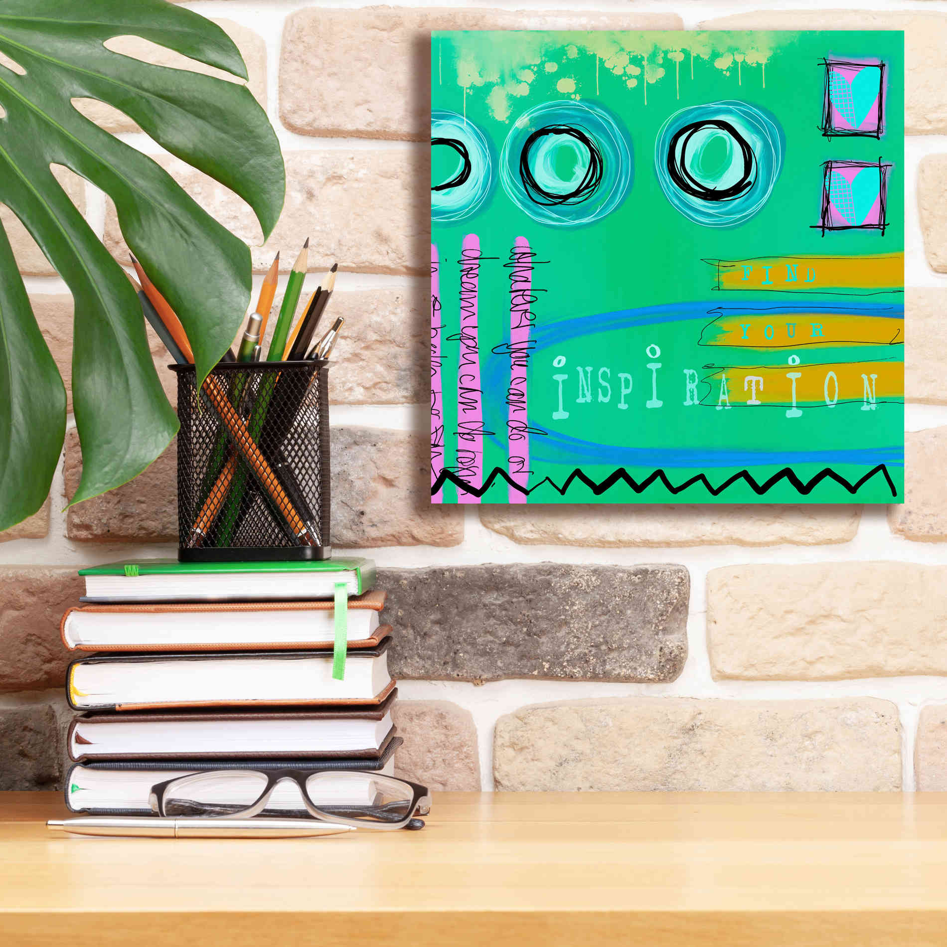 'Abstract Inspiration' by Andrea Haase Giclee Canvas Wall Art,12 x 12