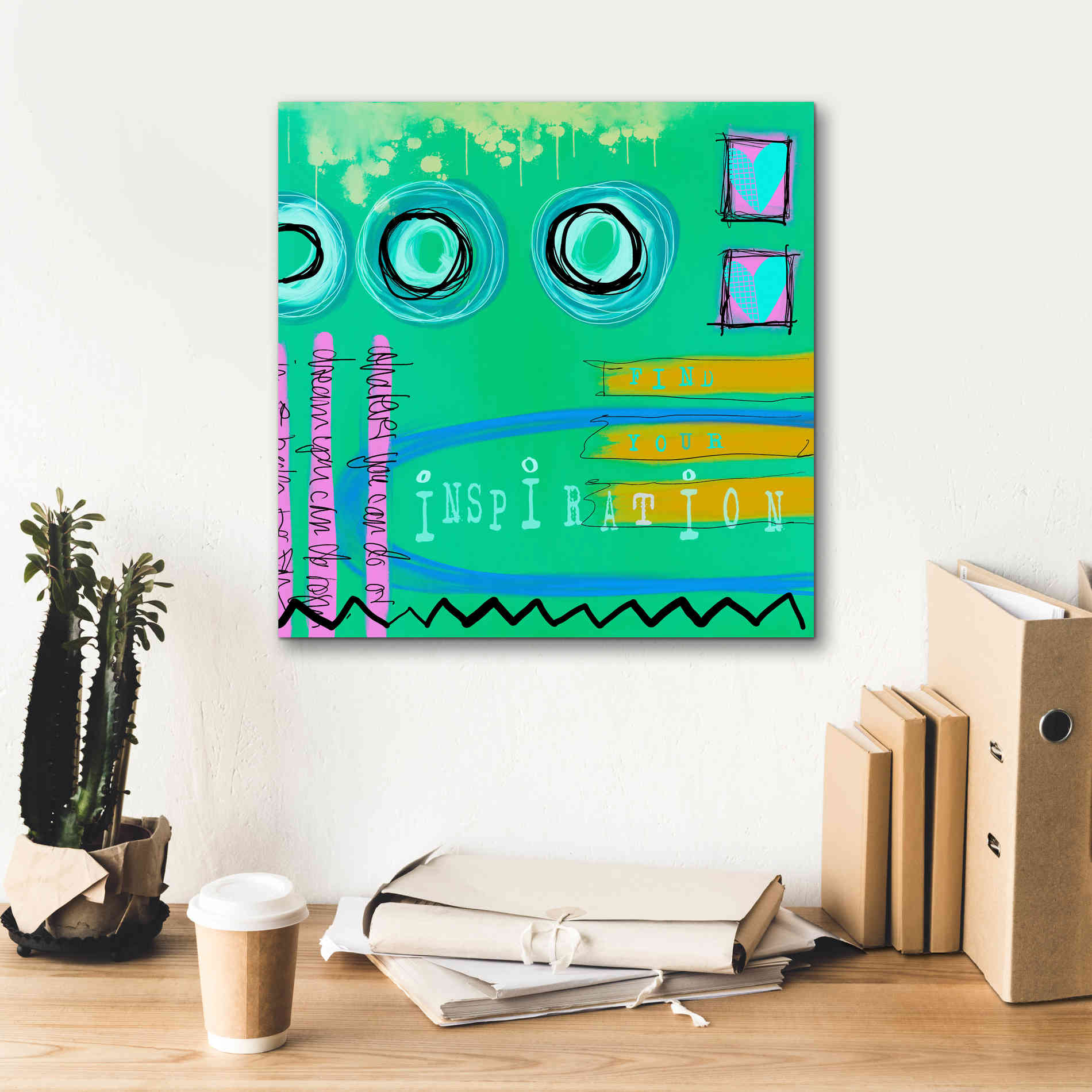 'Abstract Inspiration' by Andrea Haase Giclee Canvas Wall Art,18 x 18