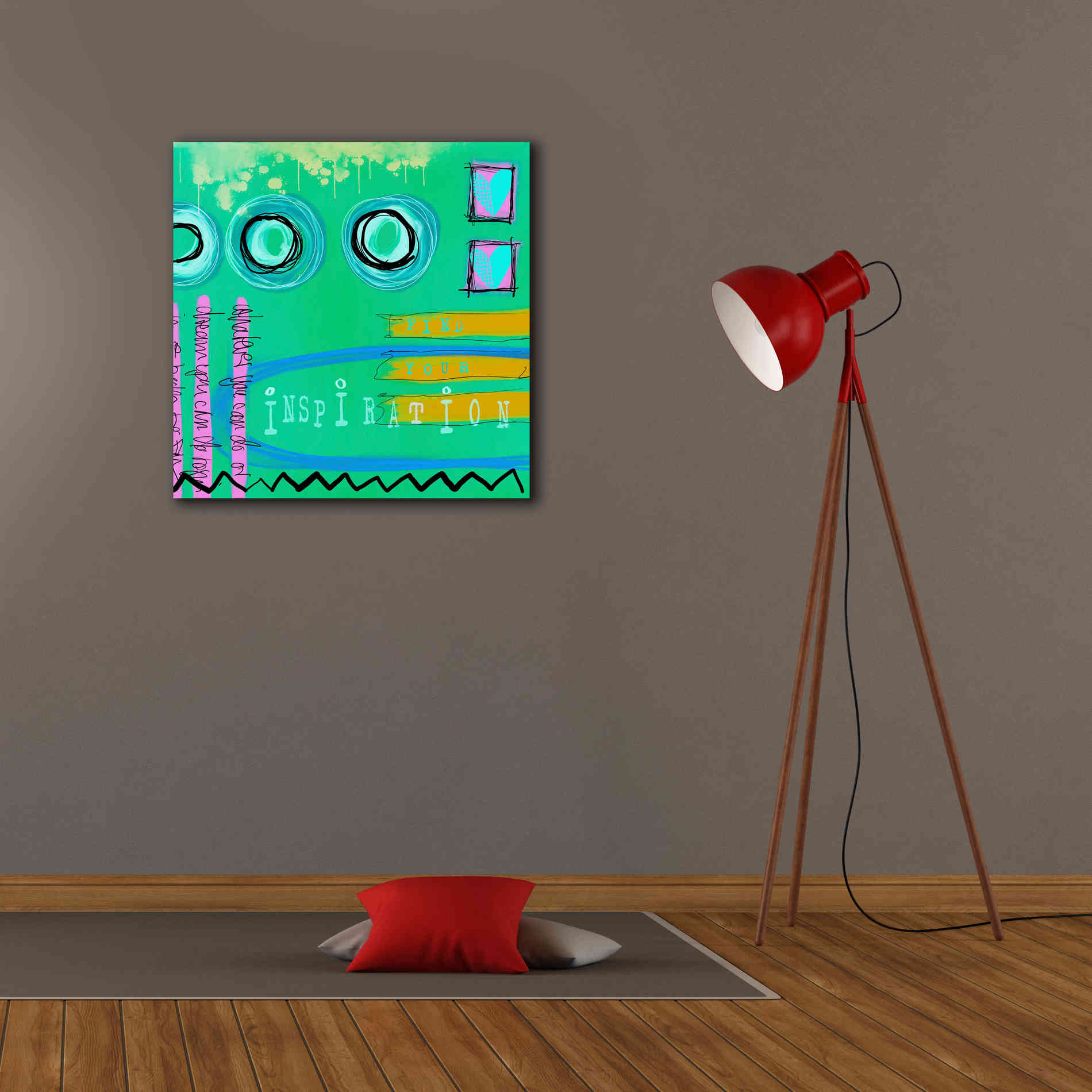 'Abstract Inspiration' by Andrea Haase Giclee Canvas Wall Art,26 x 26