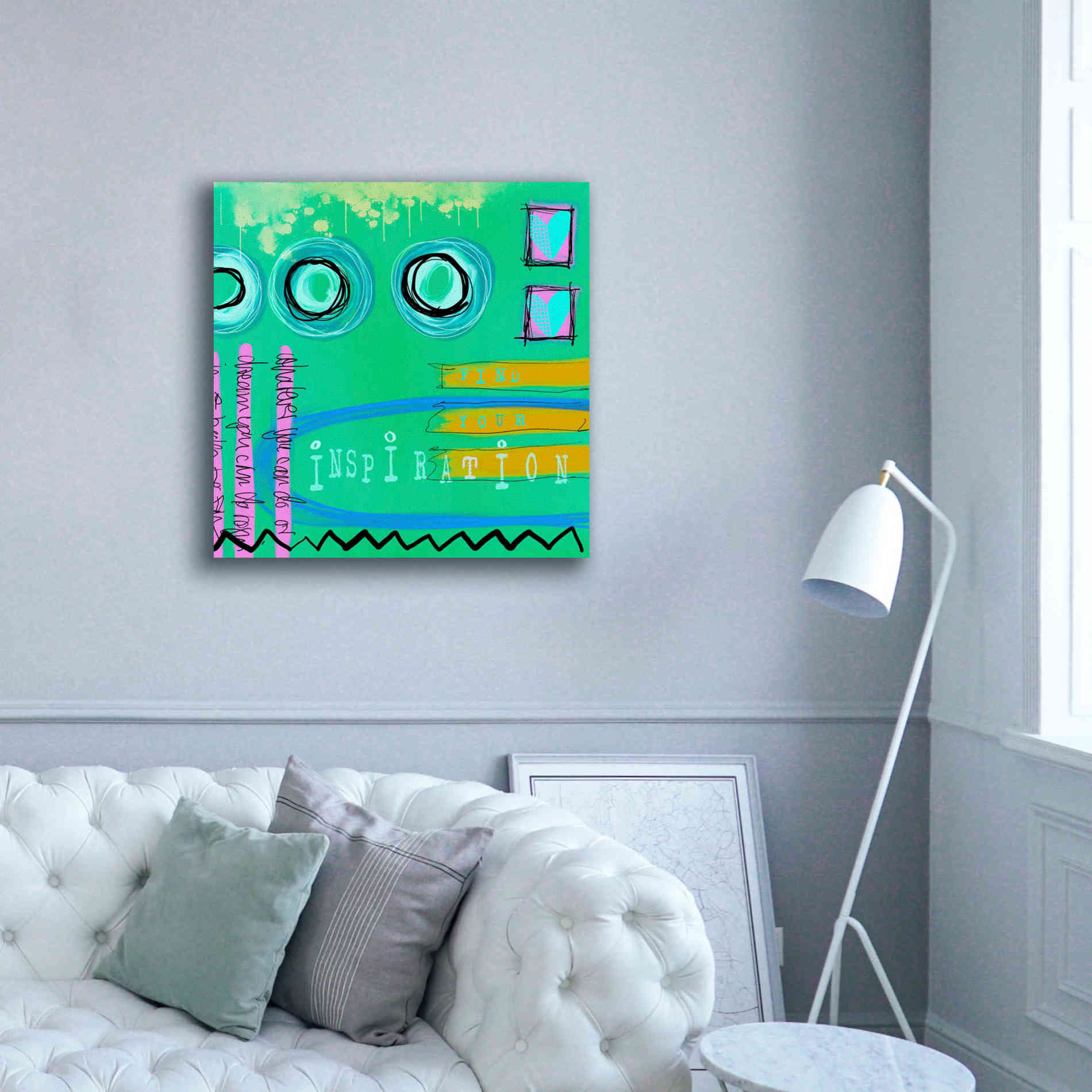 'Abstract Inspiration' by Andrea Haase Giclee Canvas Wall Art,37 x 37