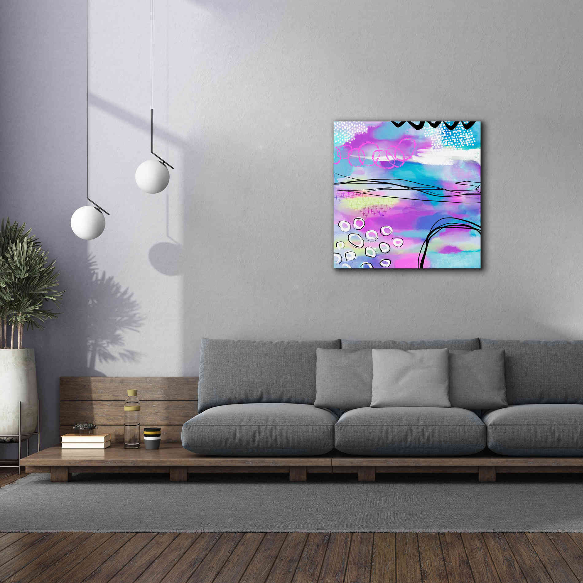 'Abstract Summer Dream' by Andrea Haase Giclee Canvas Wall Art,37 x 37