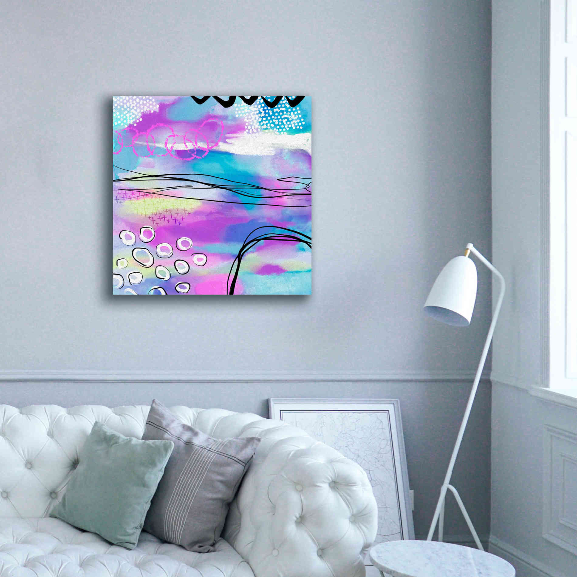'Abstract Summer Dream' by Andrea Haase Giclee Canvas Wall Art,37 x 37