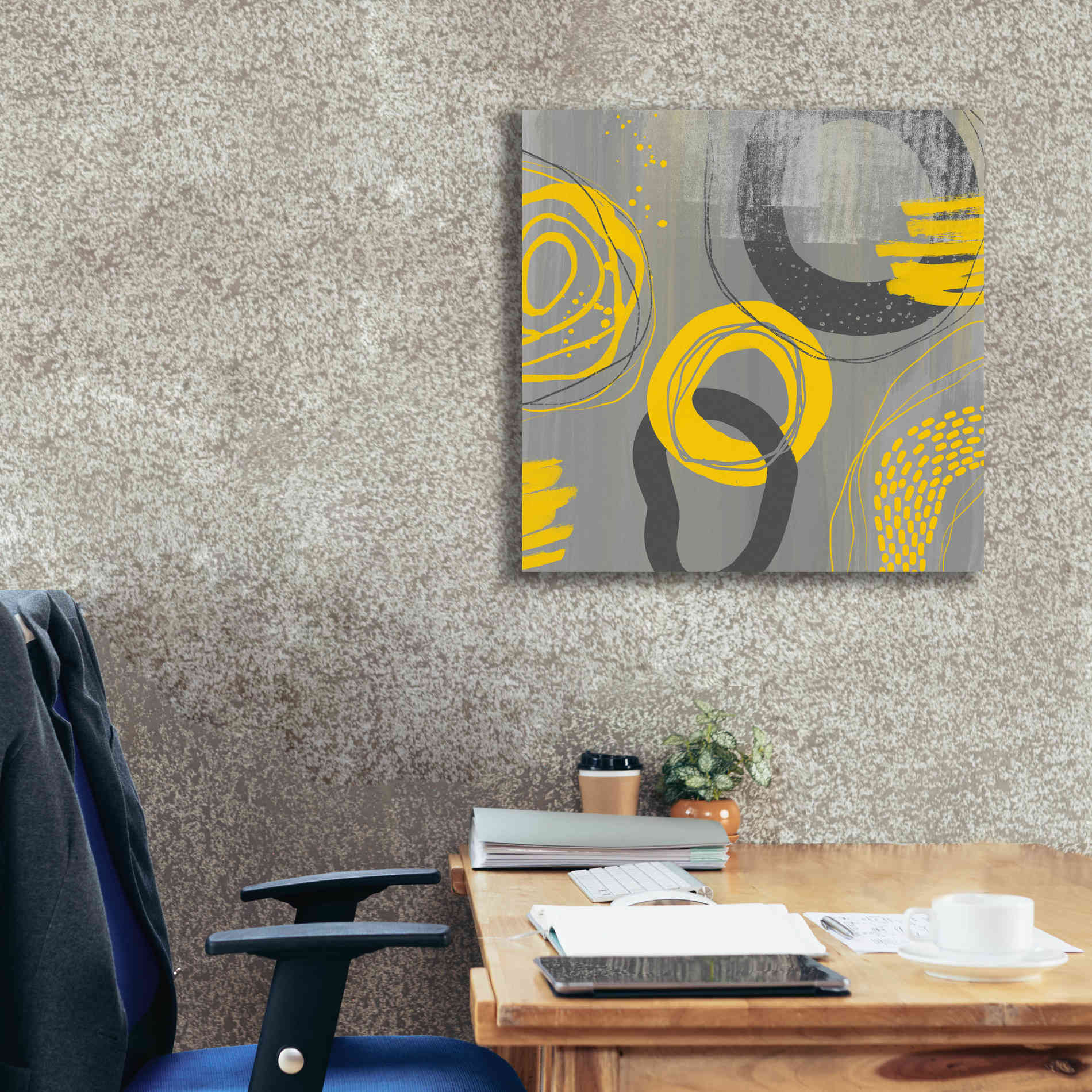 'Abstract Summer Fun' by Andrea Haase Giclee Canvas Wall Art,26 x 26