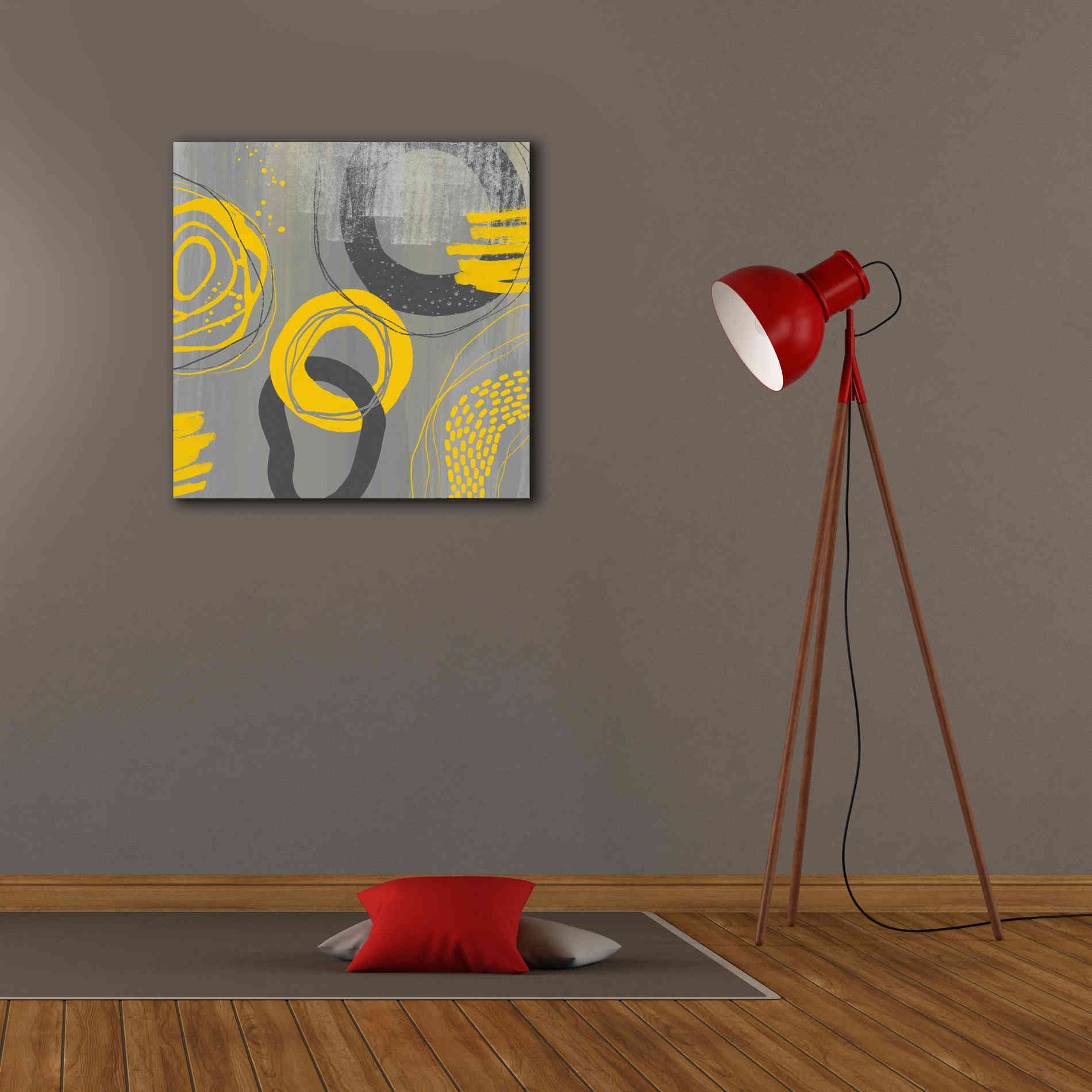 'Abstract Summer Fun' by Andrea Haase Giclee Canvas Wall Art,26 x 26