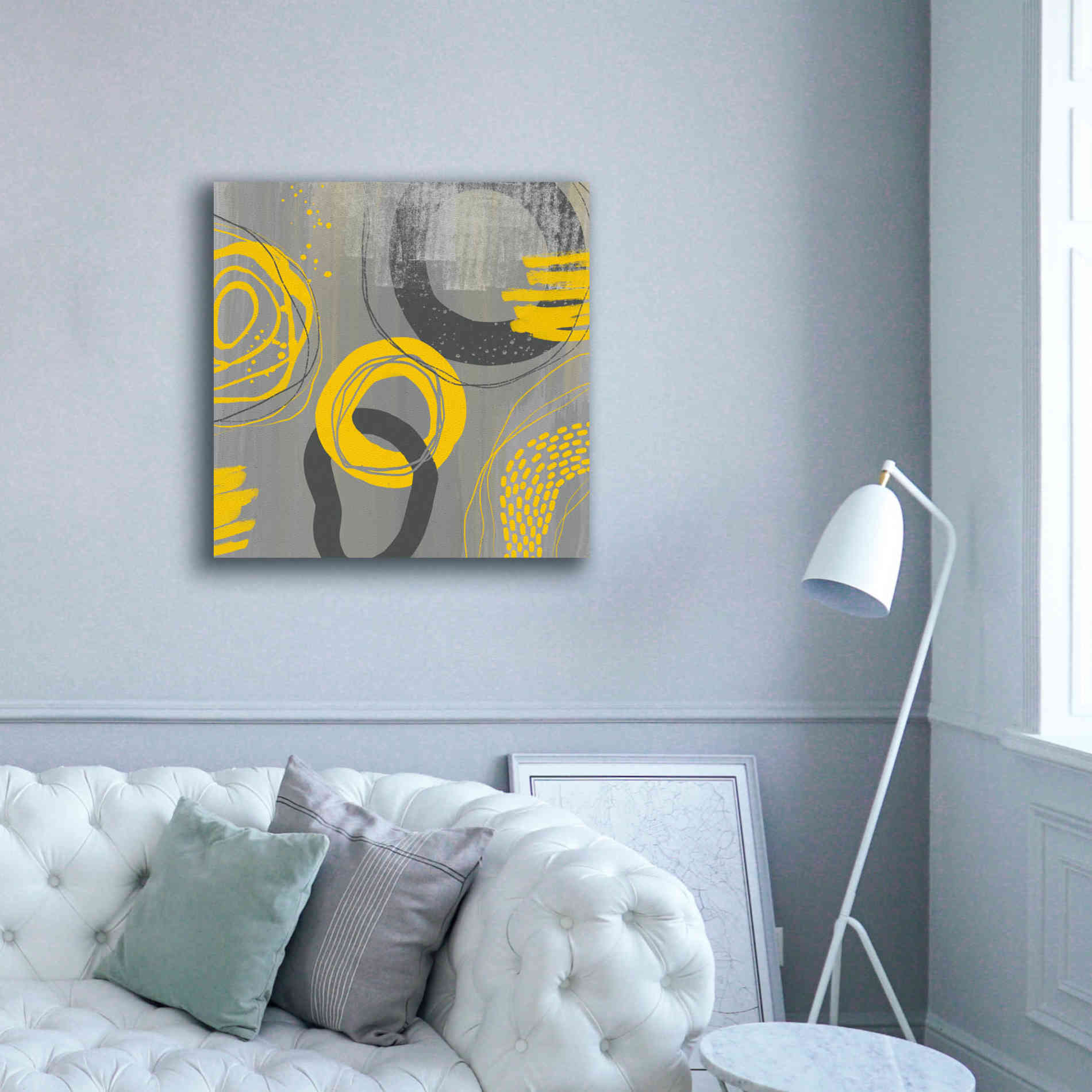 'Abstract Summer Fun' by Andrea Haase Giclee Canvas Wall Art,37 x 37