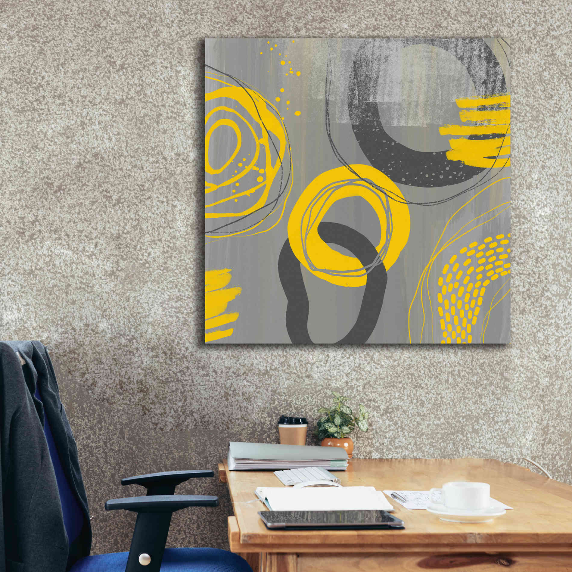 'Abstract Summer Fun' by Andrea Haase Giclee Canvas Wall Art,37 x 37