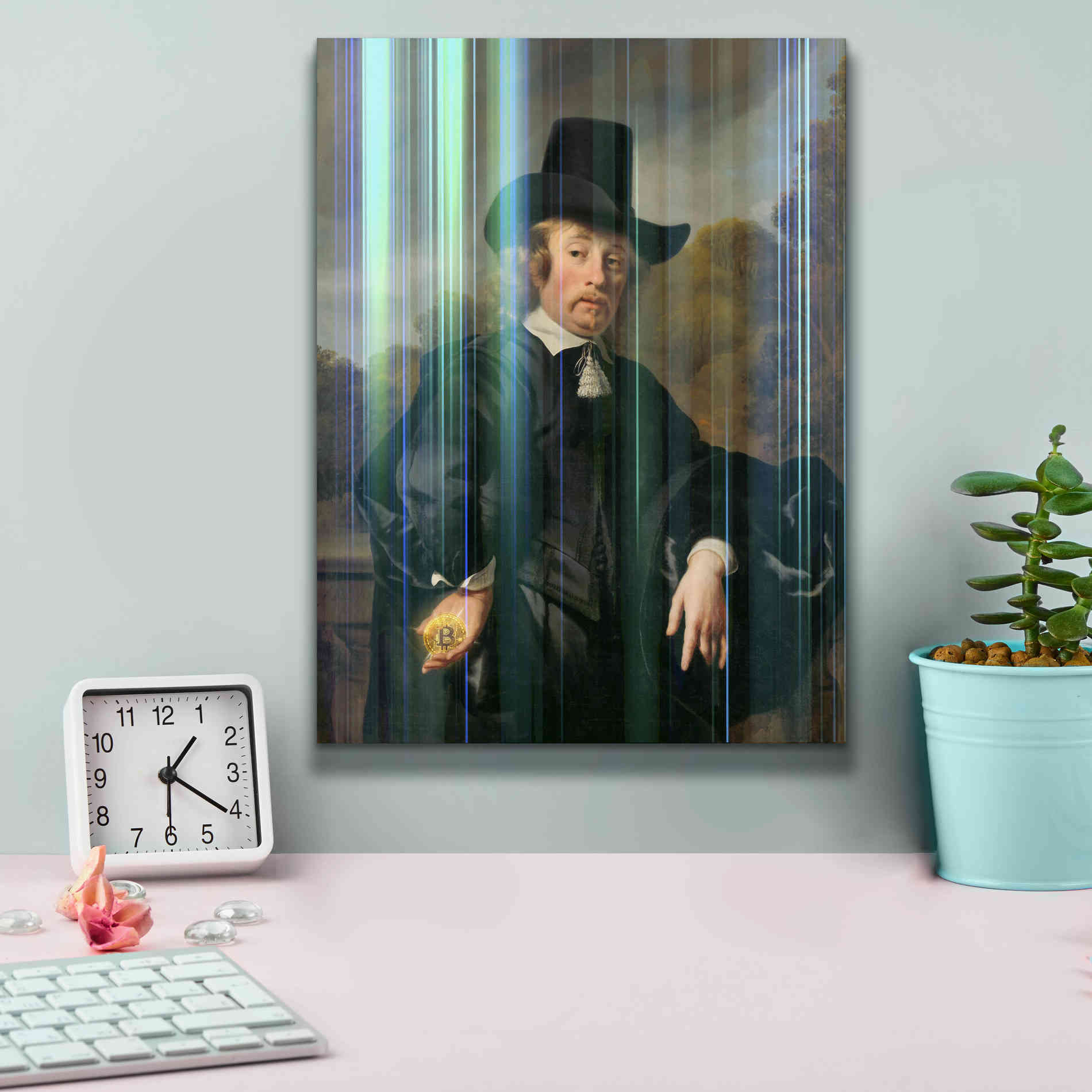 'History Meets Future III' by Andrea Haase Giclee Canvas Wall Art,12 x 16