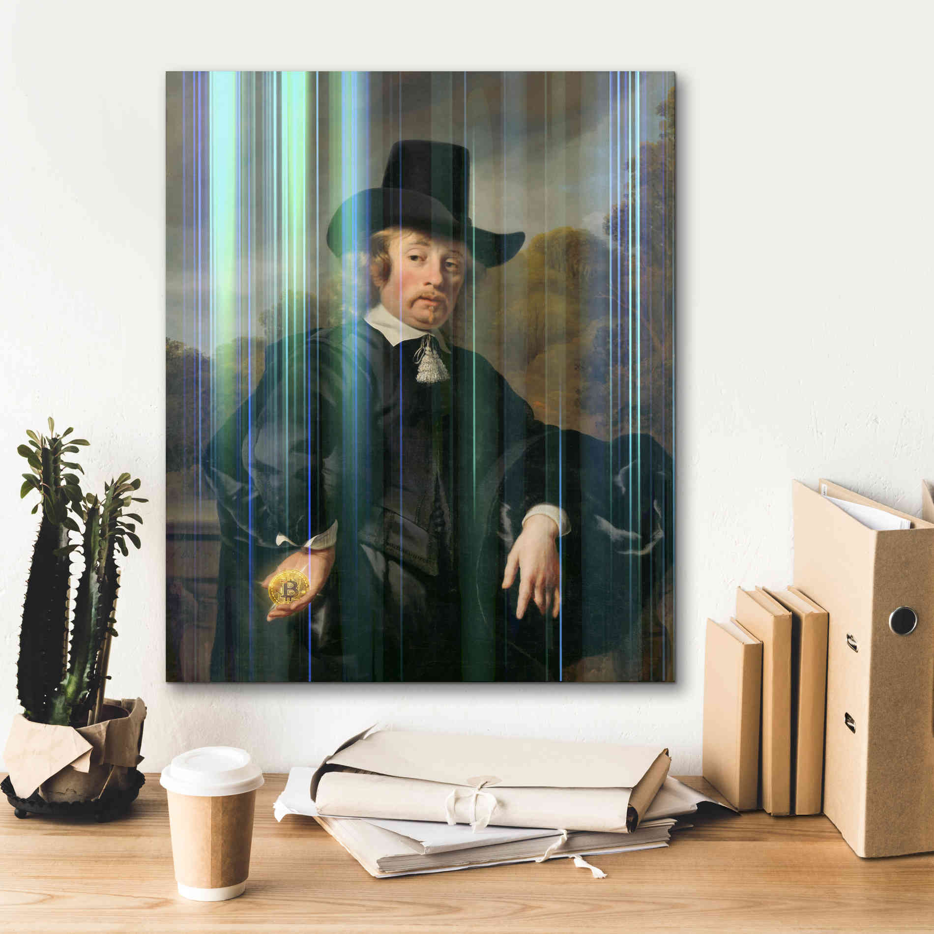 'History Meets Future III' by Andrea Haase Giclee Canvas Wall Art,20 x 24