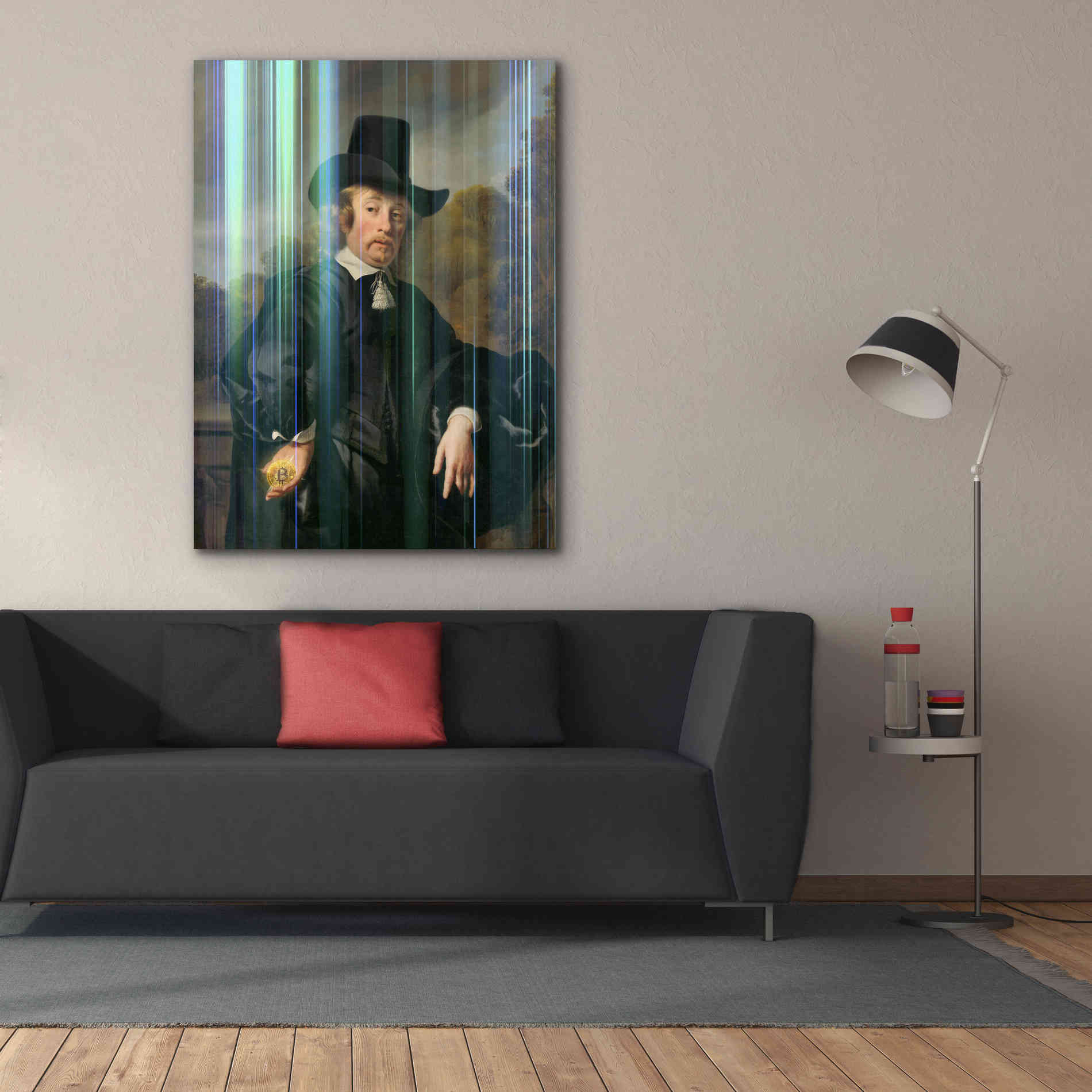 'History Meets Future III' by Andrea Haase Giclee Canvas Wall Art,40 x 54