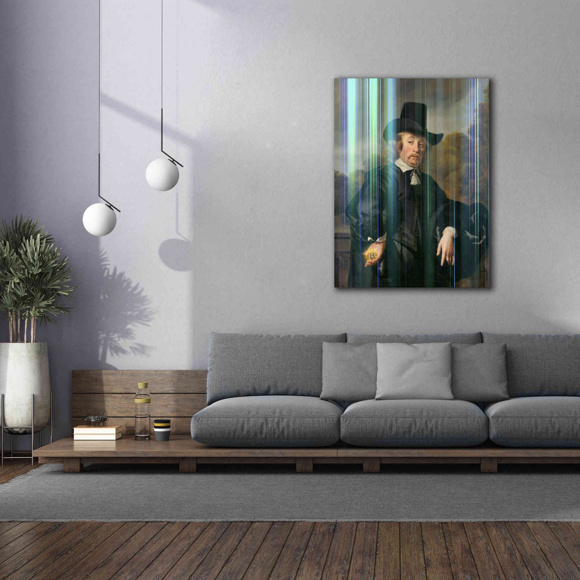 'History Meets Future III' by Andrea Haase Giclee Canvas Wall Art,40 x 54