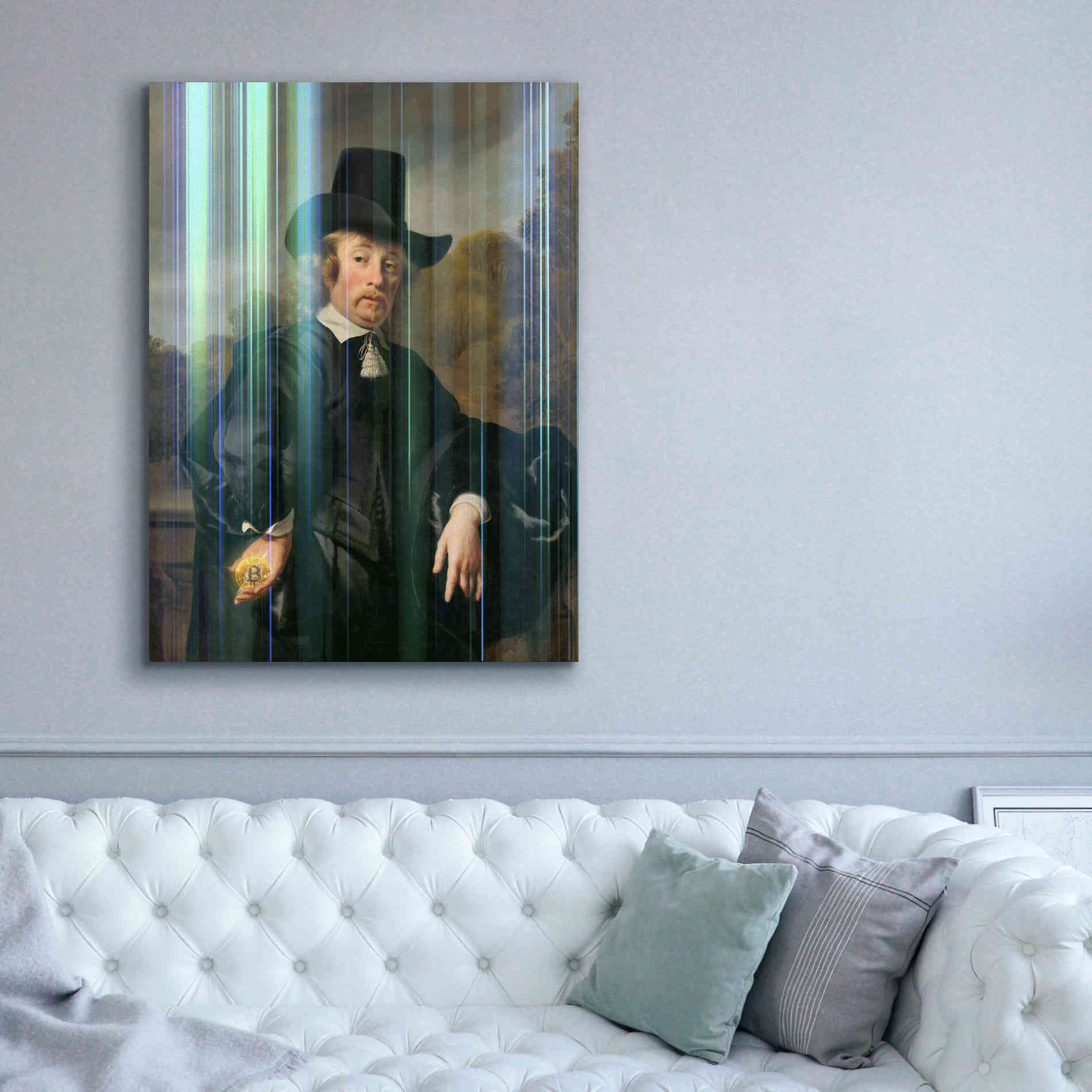 'History Meets Future III' by Andrea Haase Giclee Canvas Wall Art,40 x 54