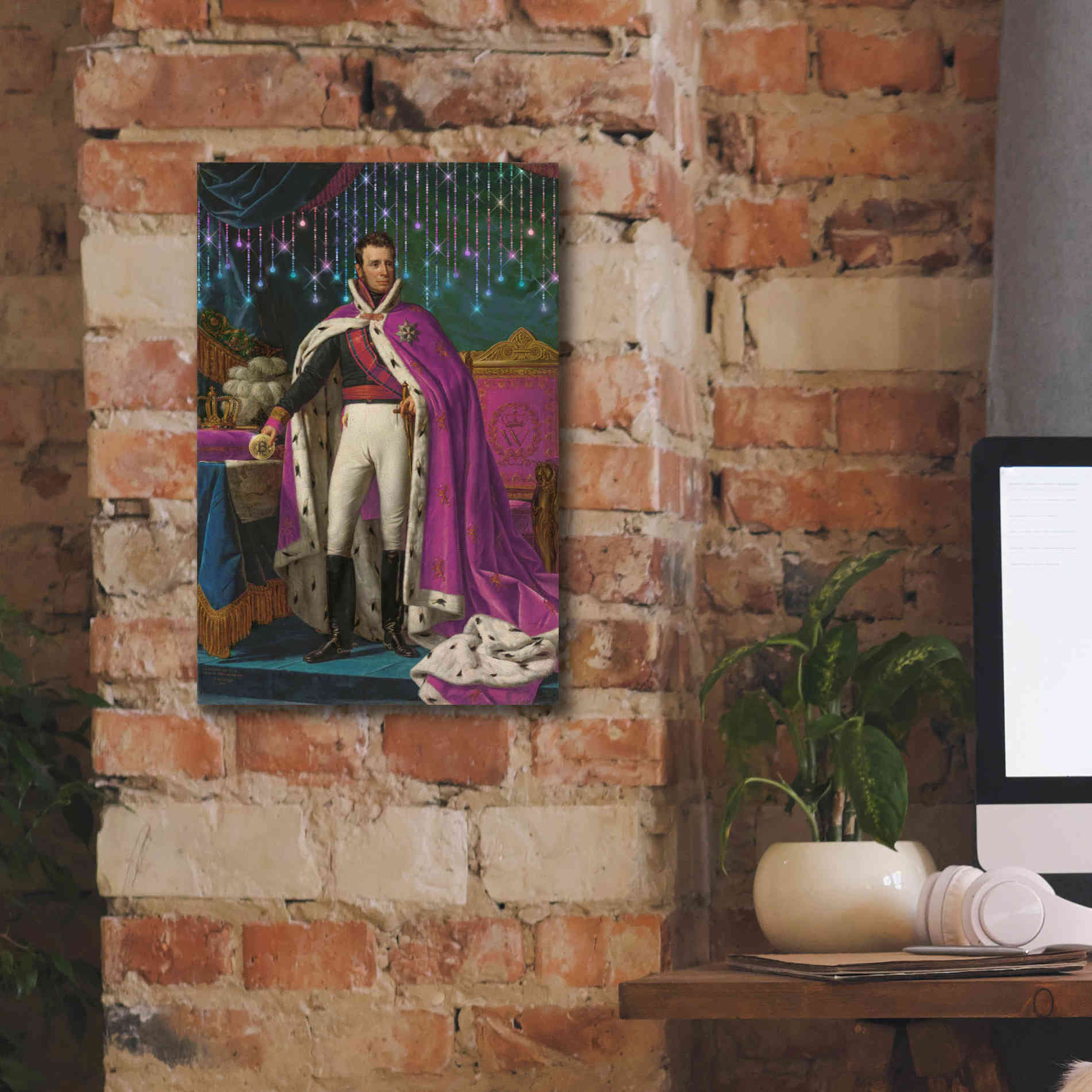 'History Meets Future V' by Andrea Haase Giclee Canvas Wall Art,12 x 18