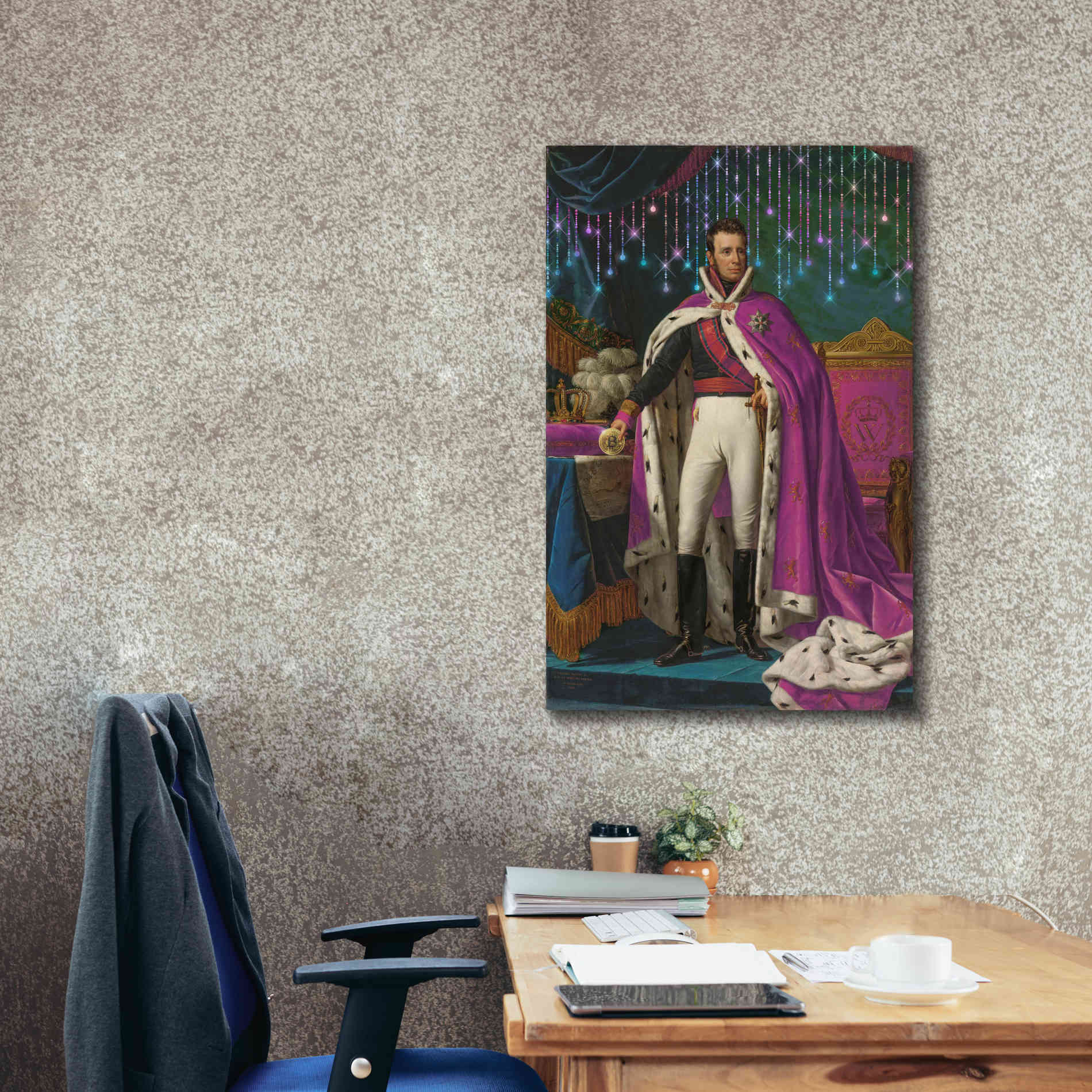 'History Meets Future V' by Andrea Haase Giclee Canvas Wall Art,26 x 40