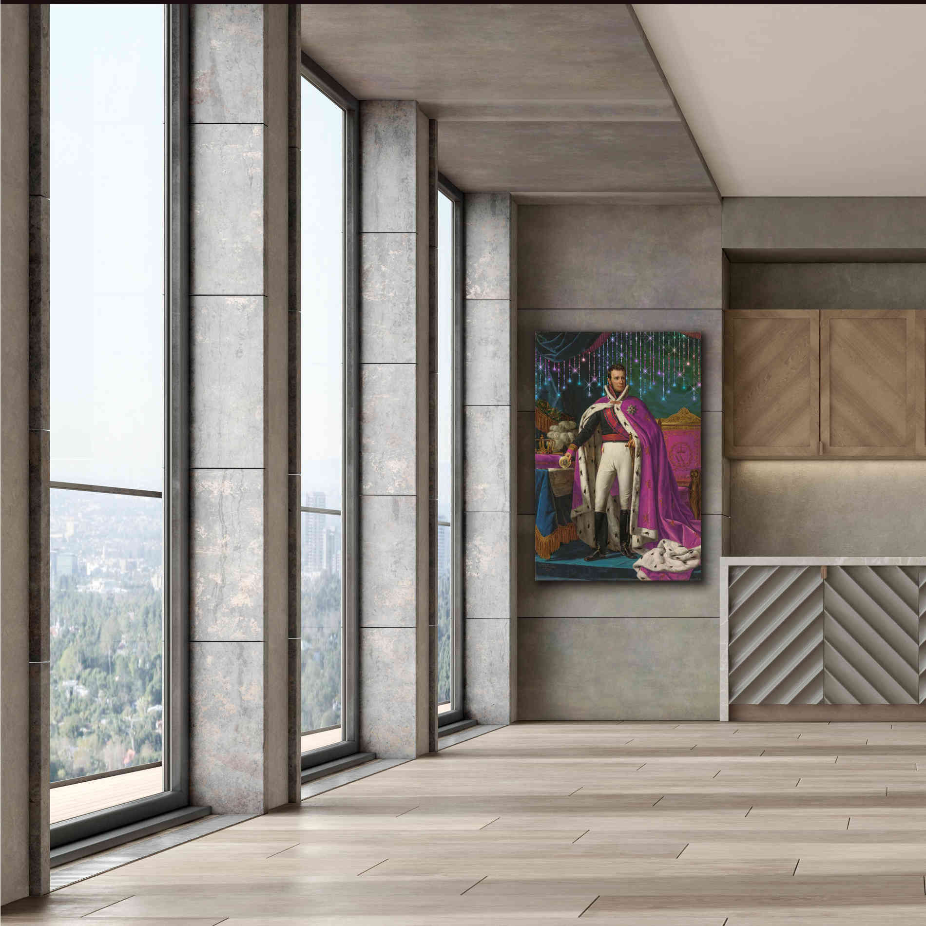 'History Meets Future V' by Andrea Haase Giclee Canvas Wall Art,40 x 60