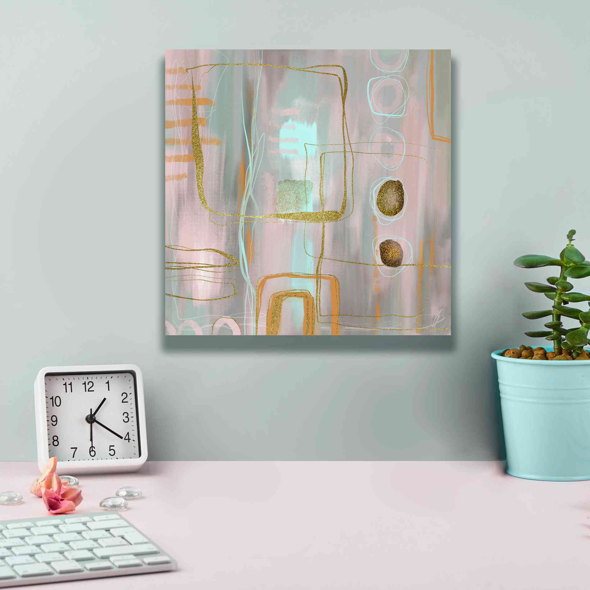 'Faded Elegance' by Andrea Haase Giclee Canvas Wall Art,12 x 12