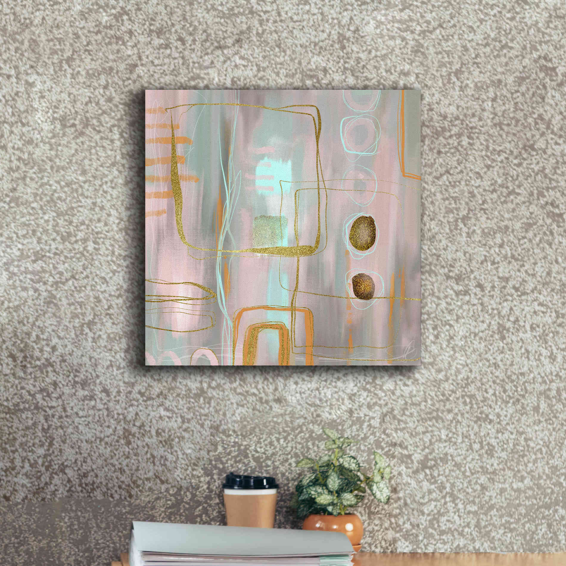 'Faded Elegance' by Andrea Haase Giclee Canvas Wall Art,18 x 18