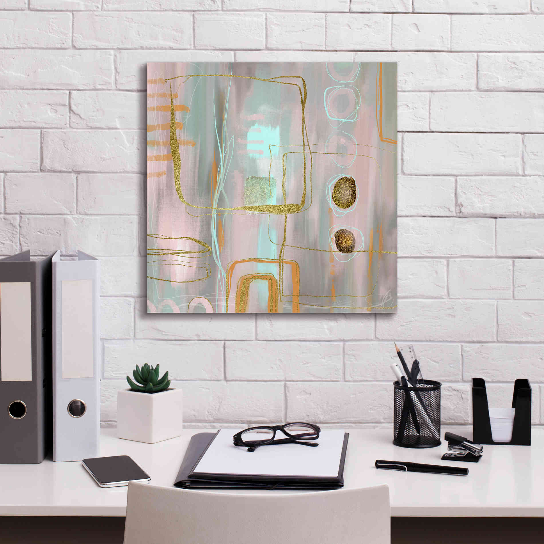 'Faded Elegance' by Andrea Haase Giclee Canvas Wall Art,18 x 18