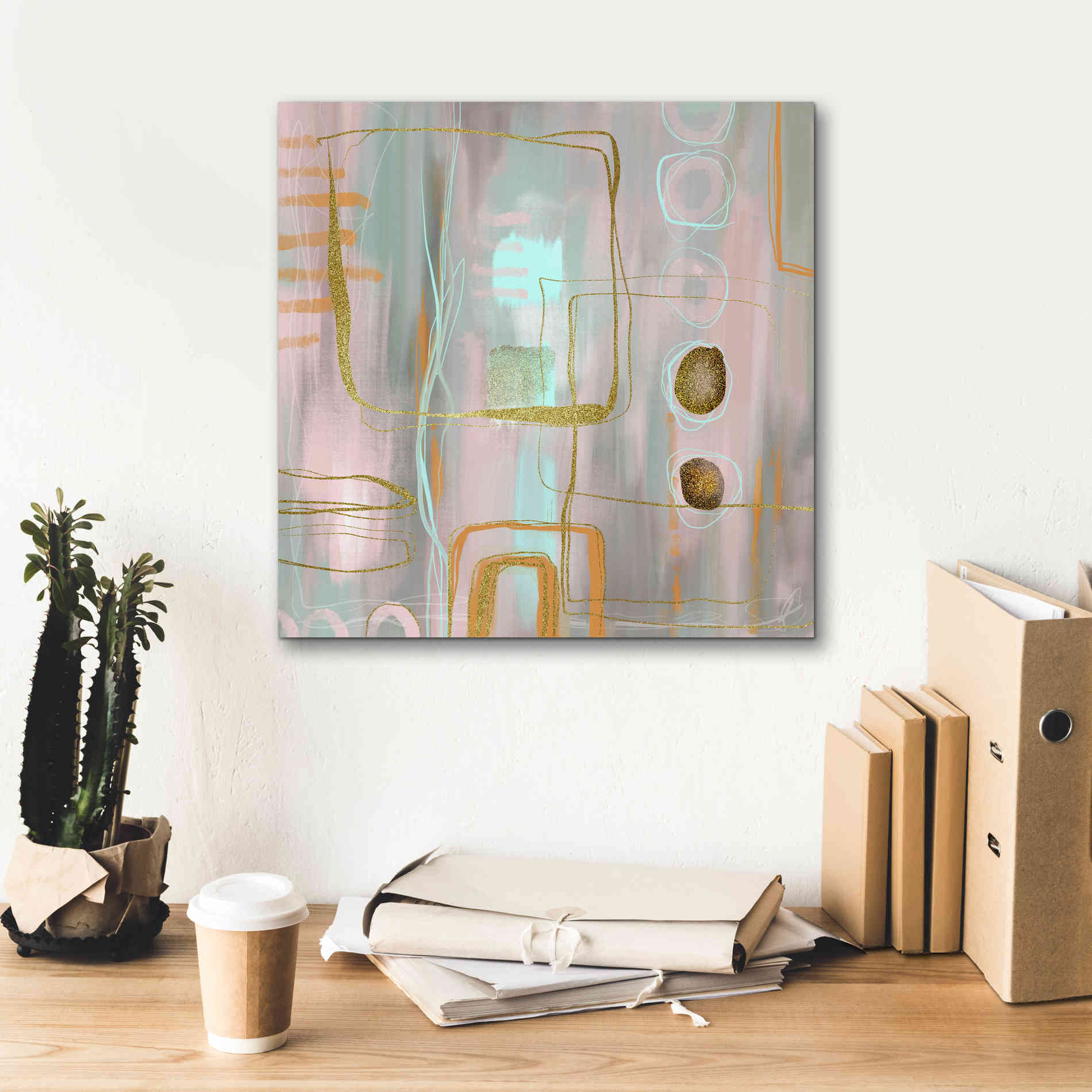 'Faded Elegance' by Andrea Haase Giclee Canvas Wall Art,18 x 18