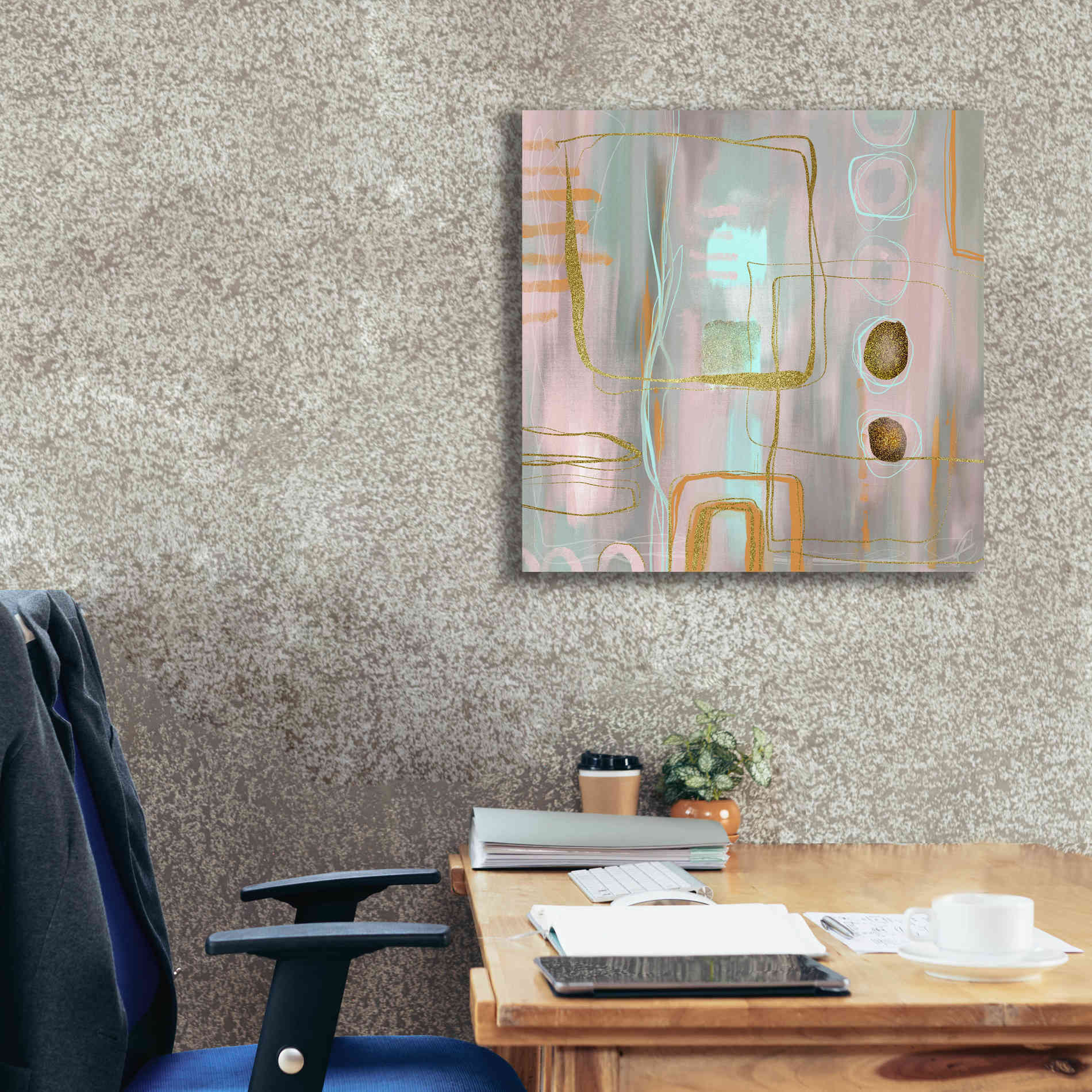 'Faded Elegance' by Andrea Haase Giclee Canvas Wall Art,26 x 26