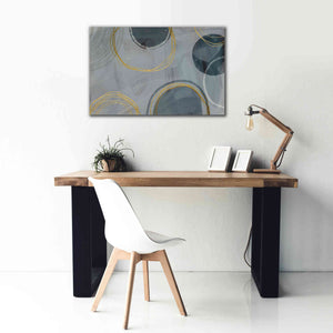 'Golden Line Abstraction' by Andrea Haase Giclee Canvas Wall Art,40 x 26