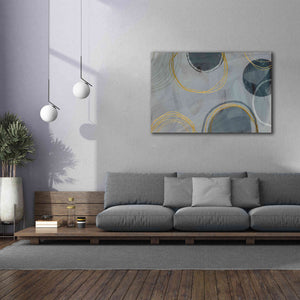 'Golden Line Abstraction' by Andrea Haase Giclee Canvas Wall Art,60 x 40
