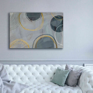 'Golden Line Abstraction' by Andrea Haase Giclee Canvas Wall Art,60 x 40