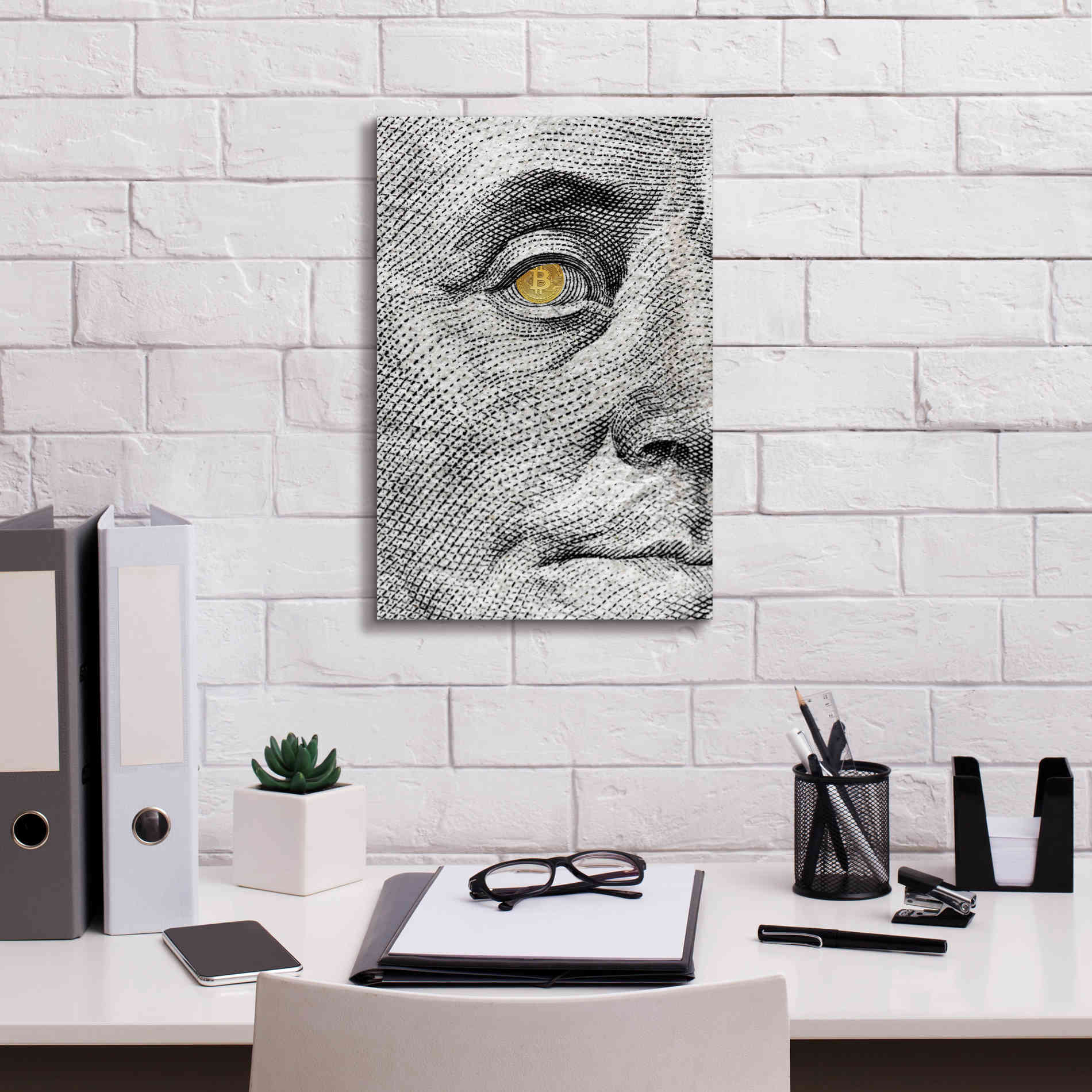 'Money Rules The World' by Andrea Haase Giclee Canvas Wall Art,12 x 18