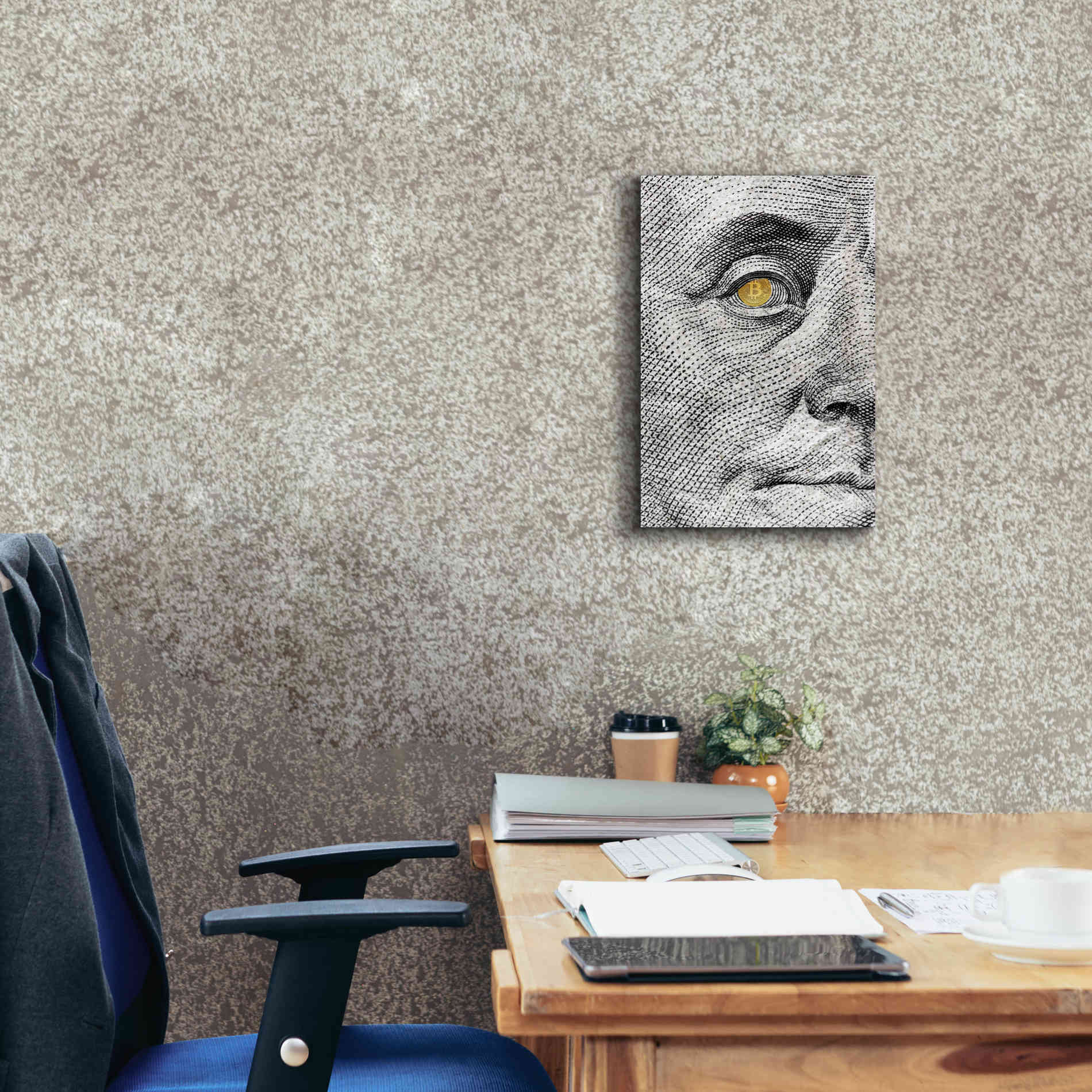 'Money Rules The World' by Andrea Haase Giclee Canvas Wall Art,12 x 18