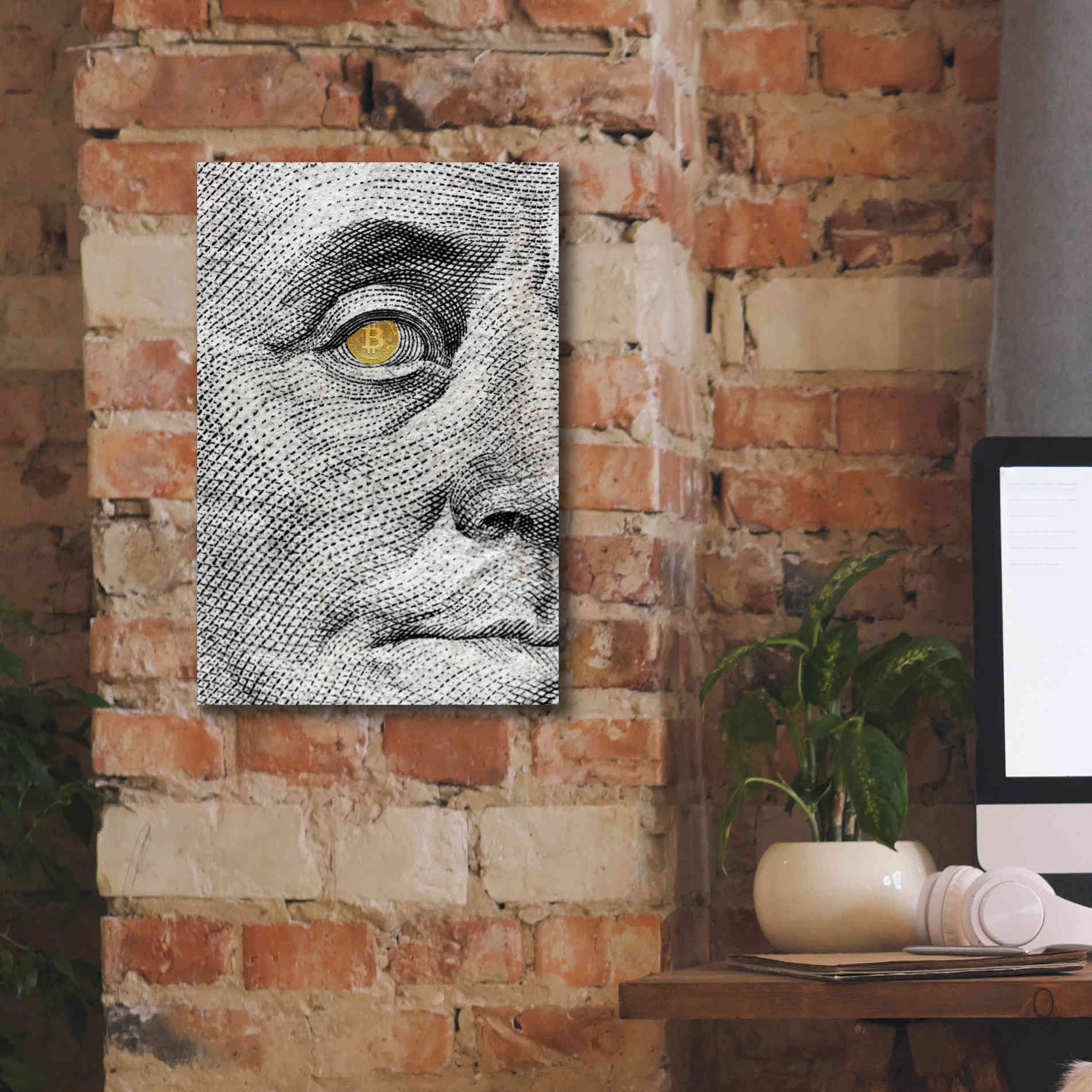 'Money Rules The World' by Andrea Haase Giclee Canvas Wall Art,12 x 18