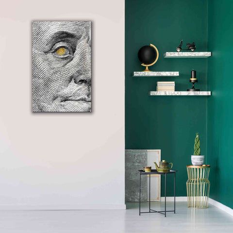 Image of 'Money Rules The World' by Andrea Haase Giclee Canvas Wall Art,26 x 40