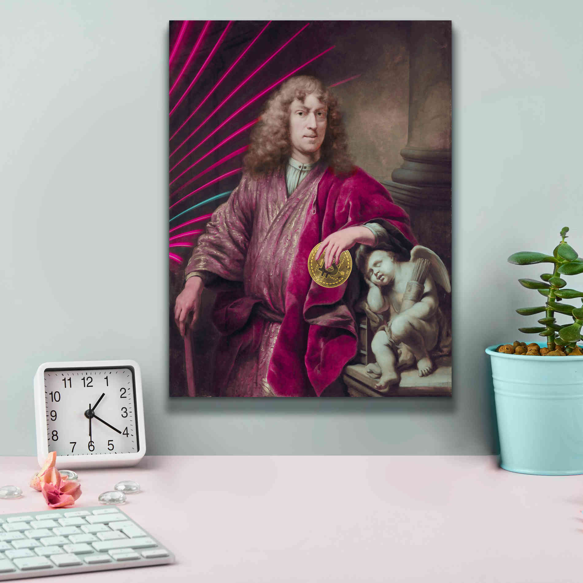 'History Meets Future I' by Andrea Haase Giclee Canvas Wall Art,12 x 16