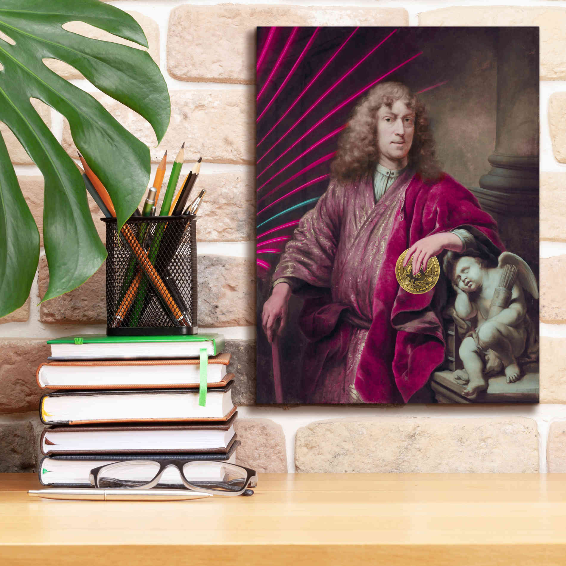 'History Meets Future I' by Andrea Haase Giclee Canvas Wall Art,12 x 16