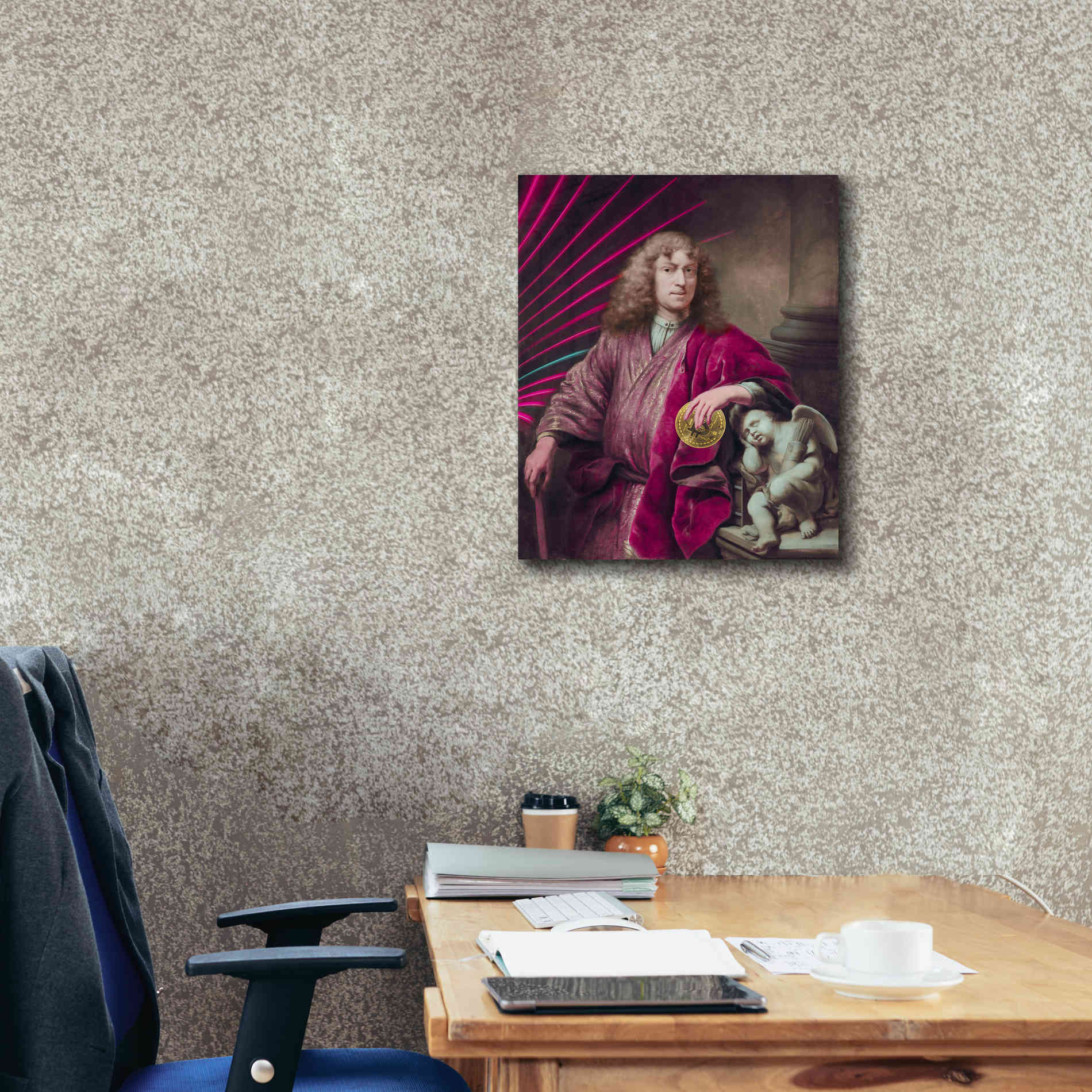 'History Meets Future I' by Andrea Haase Giclee Canvas Wall Art,20 x 24