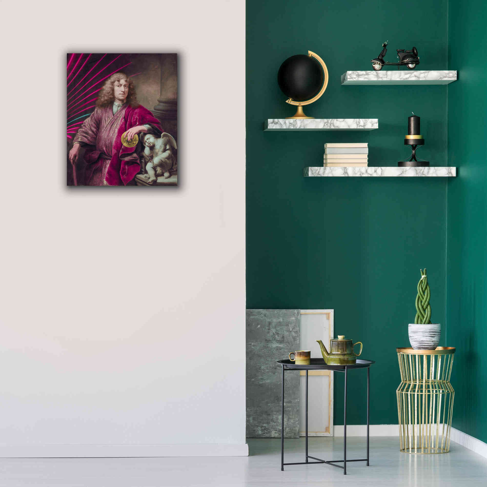 'History Meets Future I' by Andrea Haase Giclee Canvas Wall Art,20 x 24