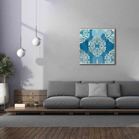 Image of 'Royal Blue Tile III' by Flora Kouta Giclee Canvas Wall Art,37 x 37