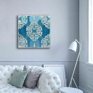 'Royal Blue Tile III' by Flora Kouta Giclee Canvas Wall Art,37 x 37