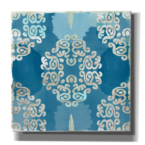 Image of 'Royal Blue Tile III' by Flora Kouta Giclee Canvas Wall Art