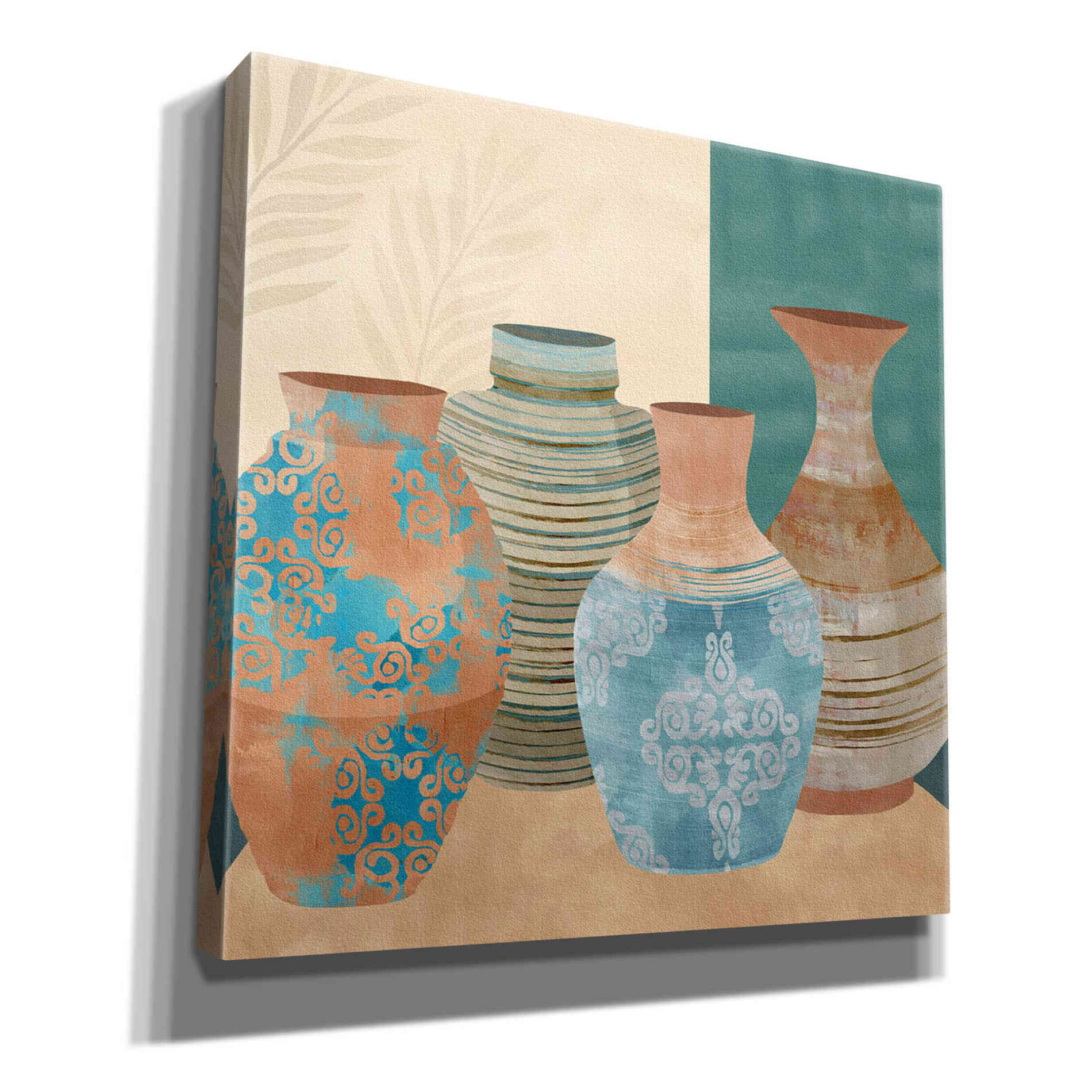 'Earthenware Pots II' by Flora Kouta Giclee Canvas Wall Art