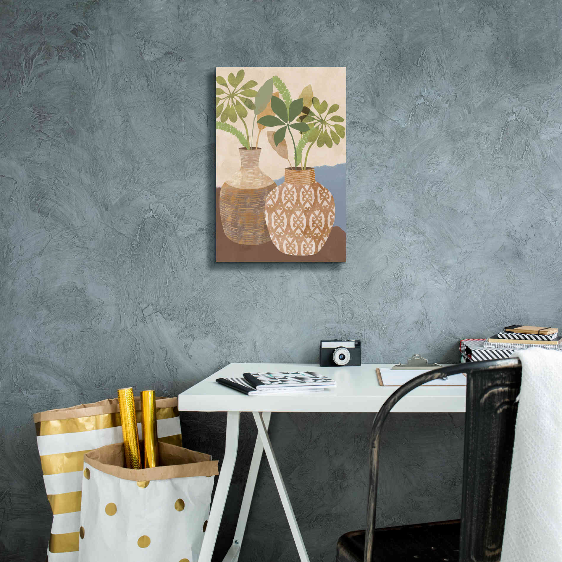'Boho Still Life I' by Flora Kouta Giclee Canvas Wall Art,12 x 18