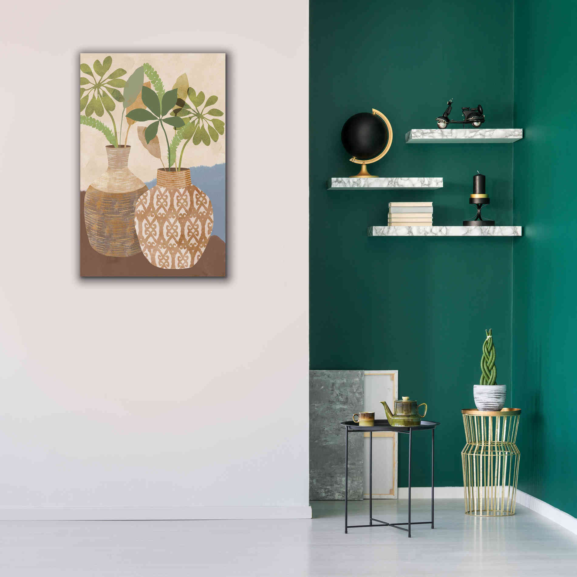 'Boho Still Life I' by Flora Kouta Giclee Canvas Wall Art,26 x 40