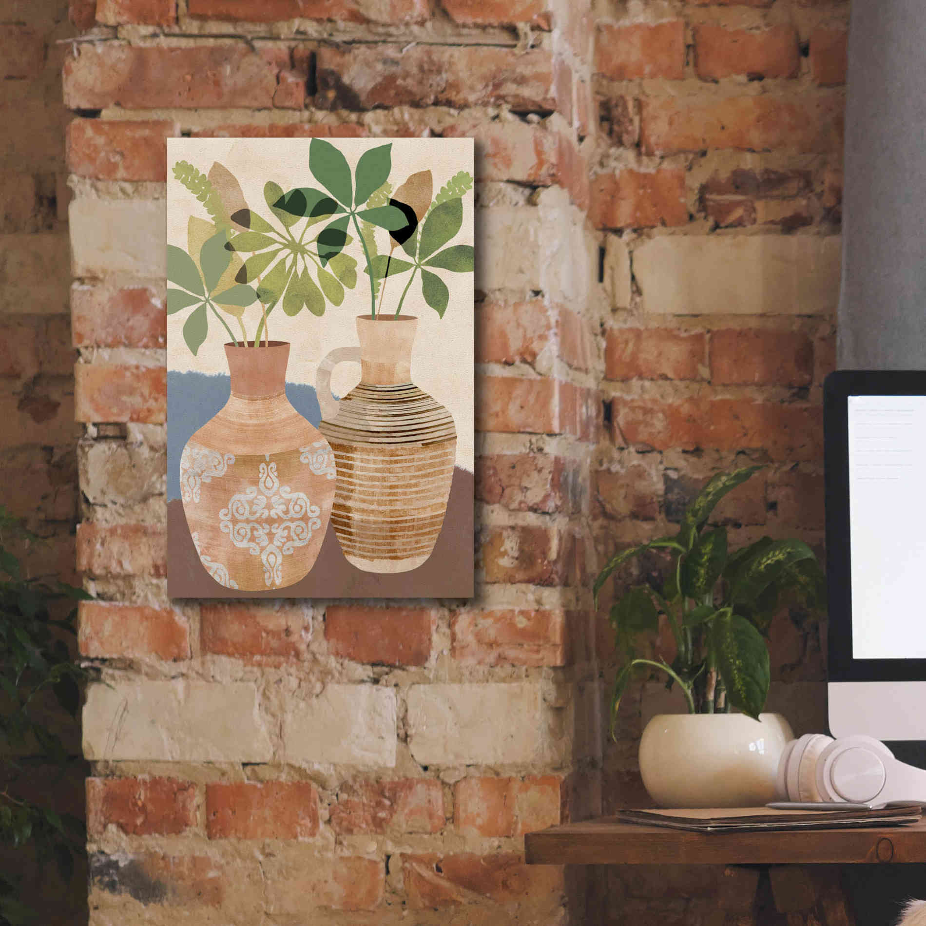 'Boho Still Life II' by Flora Kouta Giclee Canvas Wall Art,12 x 18